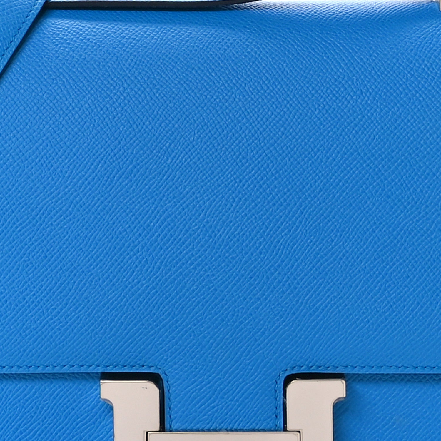 Hermes Epsom Constance 24 Bleu Frida 8 of 11