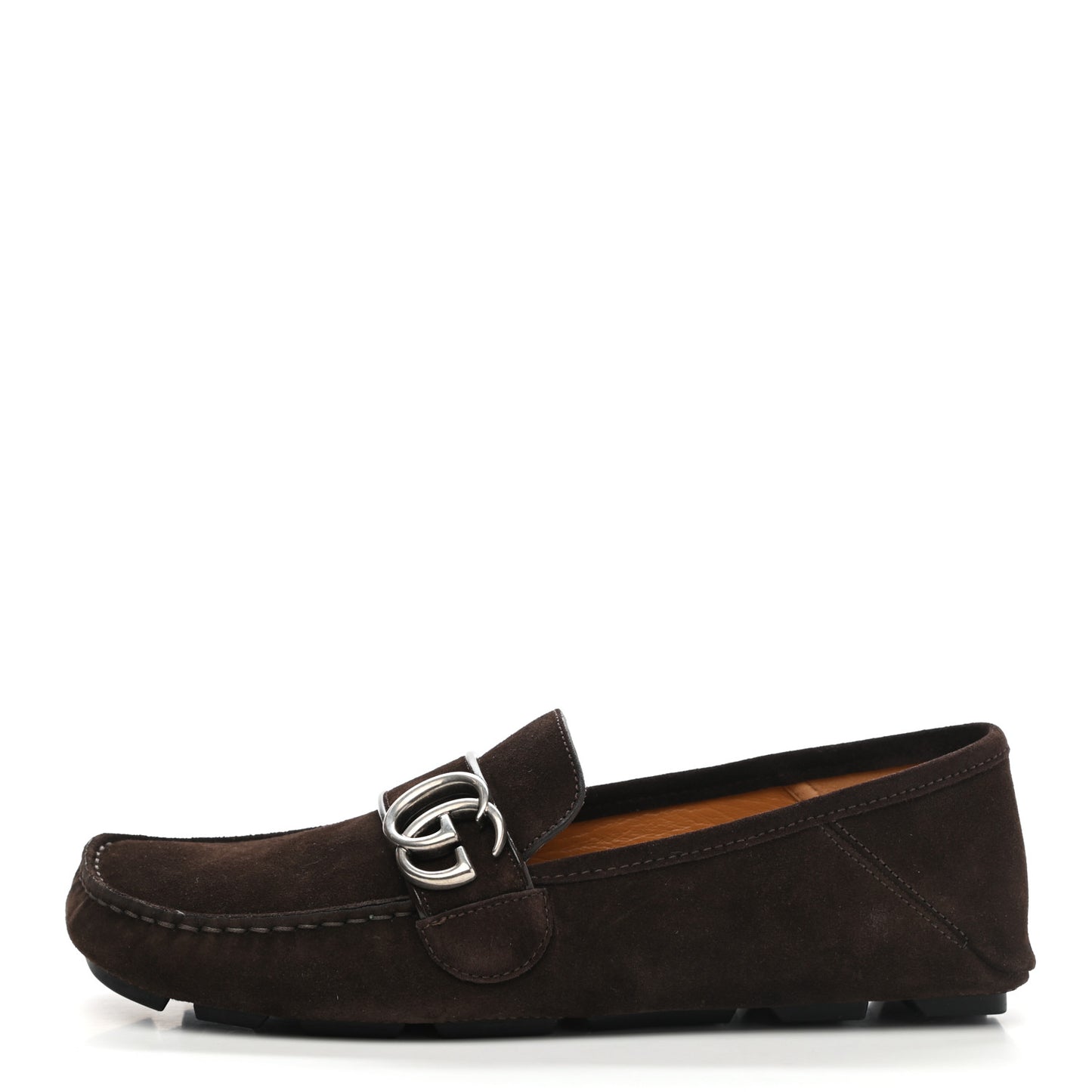 Suede Mens Driver Queen Loafers 6.5 Cocoa