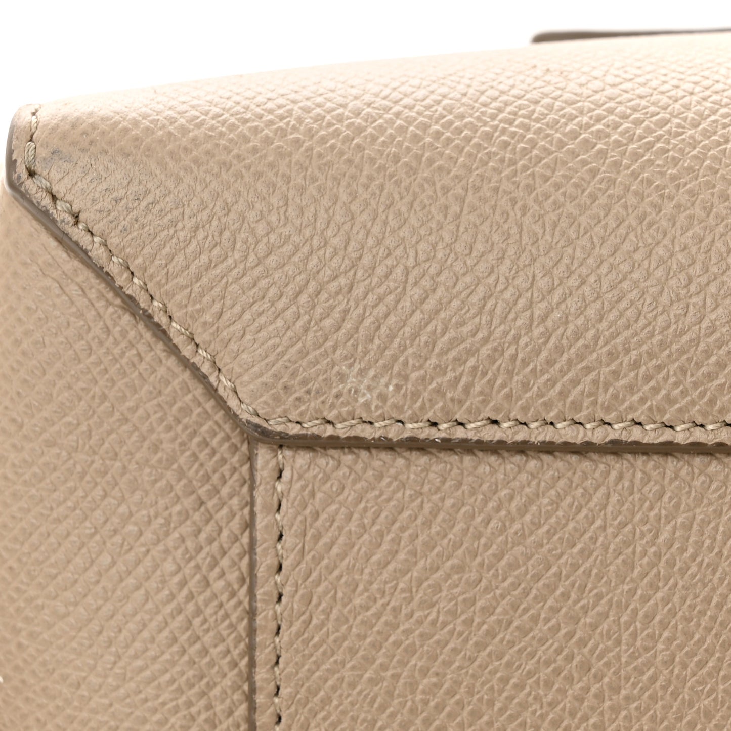 Grained Calfskin Micro Belt Bag Light Taupe
