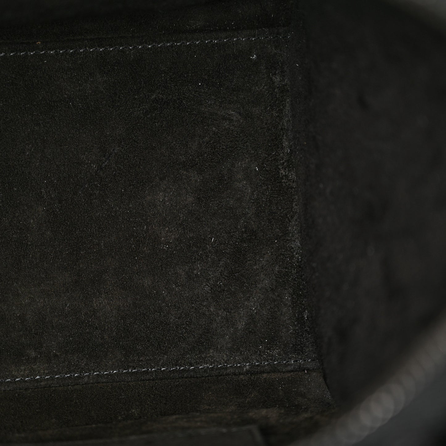 Drummed Calfskin Micro Luggage Black