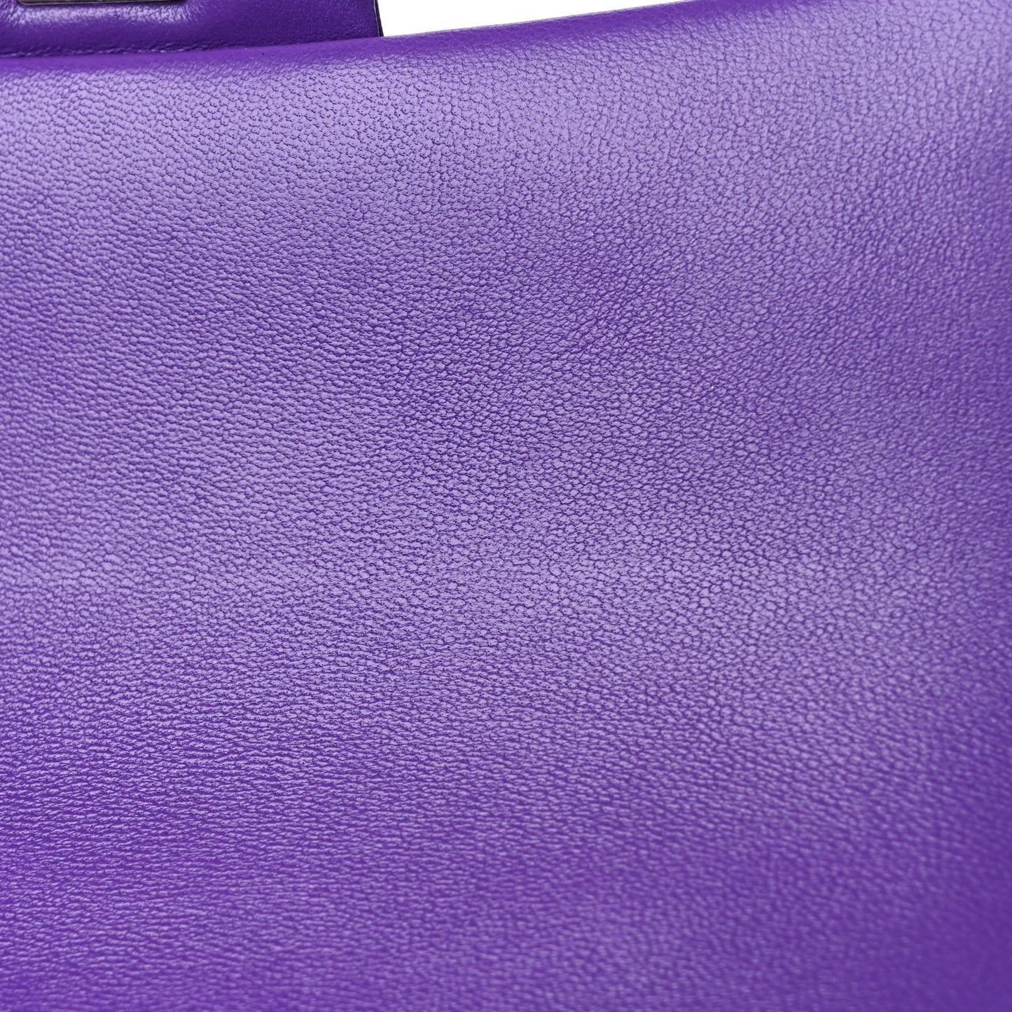 Lambskin Quilted Mini Top Handle Rectangular Flap Dark Purple