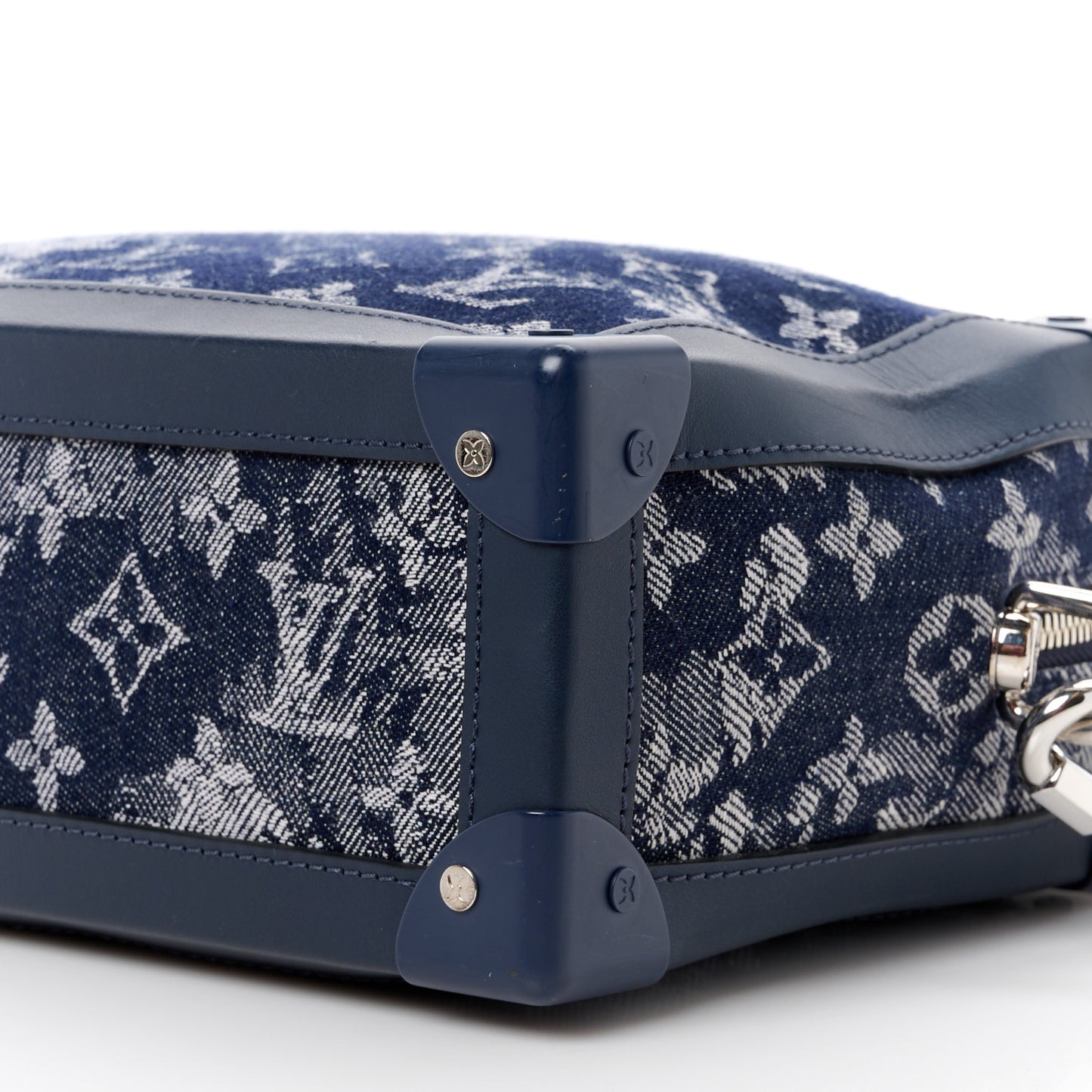 LOUIS VUITTON Monogram Tapestry Soft Trunk Bleu