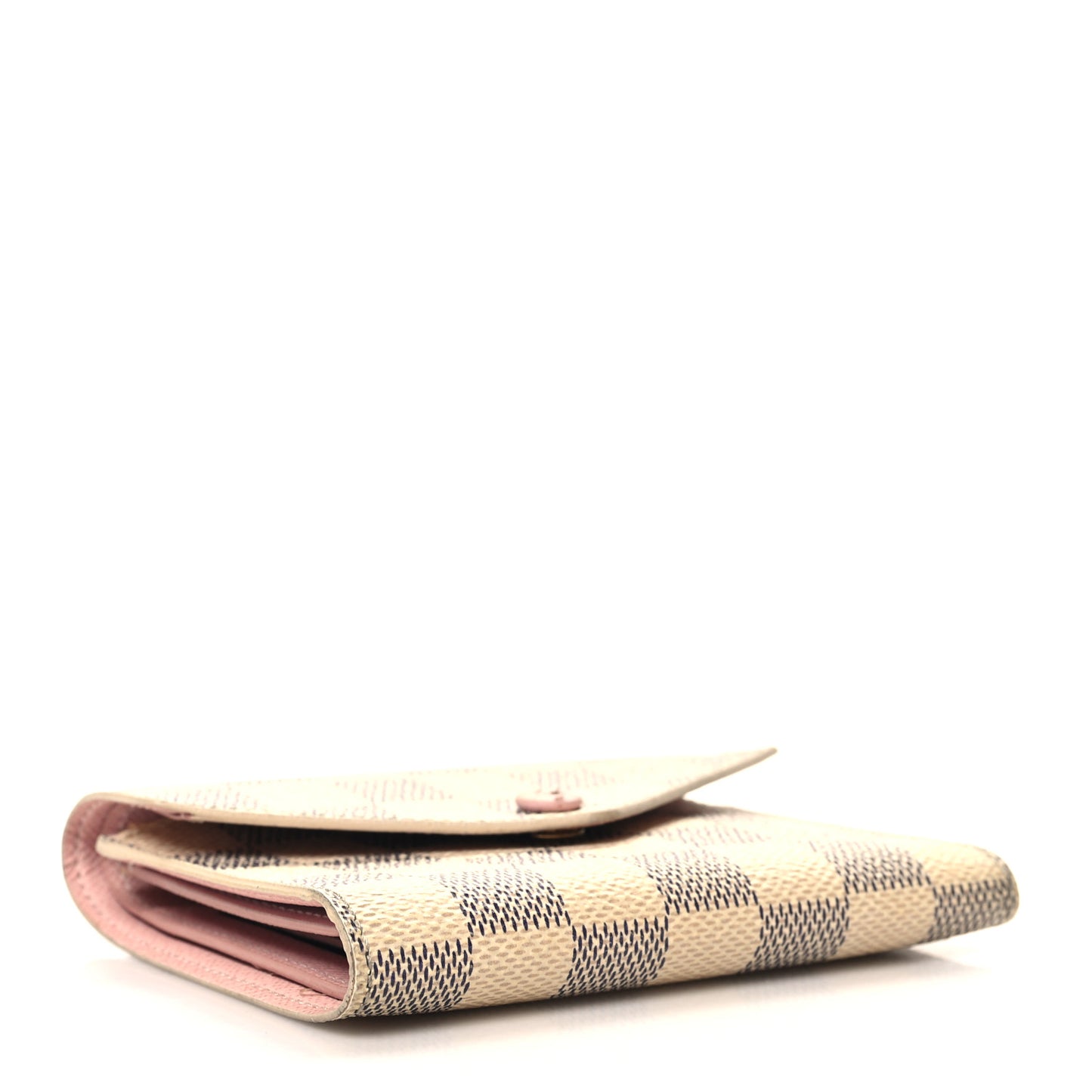 Damier Azur Victorine Wallet Rose Ballerine
