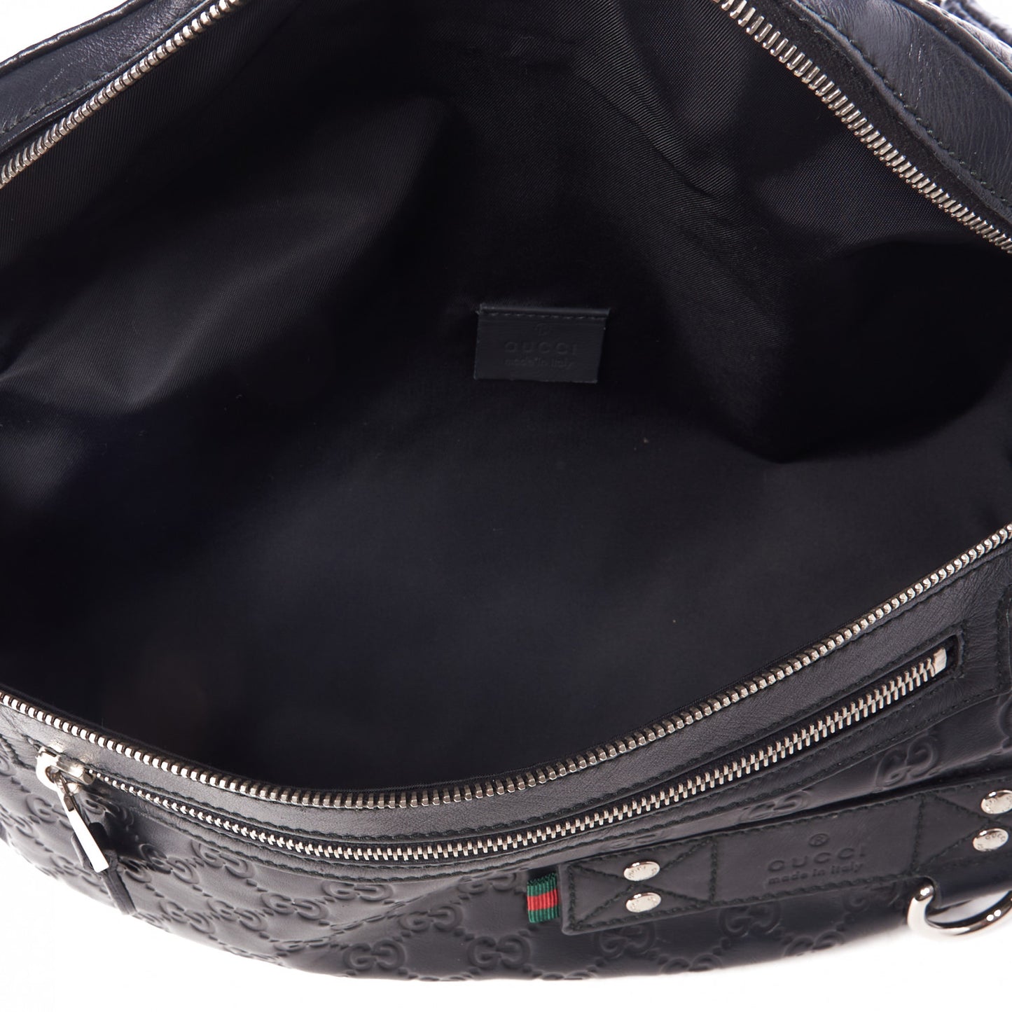 Guccissima Web Belt Bag Navy