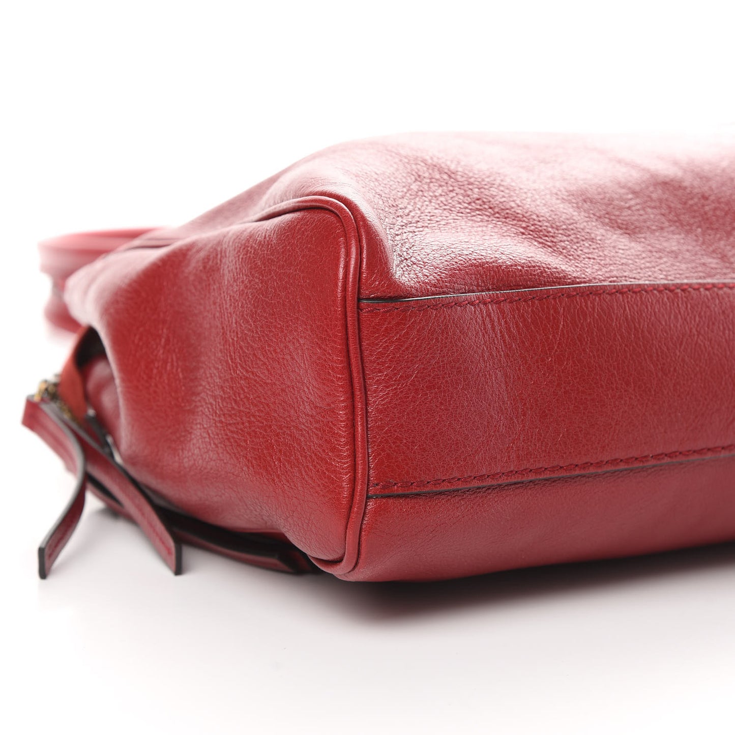 Calfskin Large Re(Belle) Top Handle Bag Red