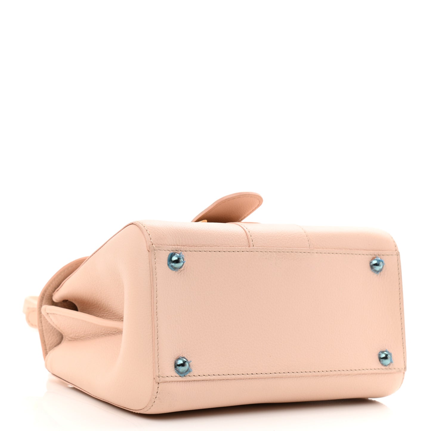 Grained Calfskin Mini Brillant Satchel Light Pink