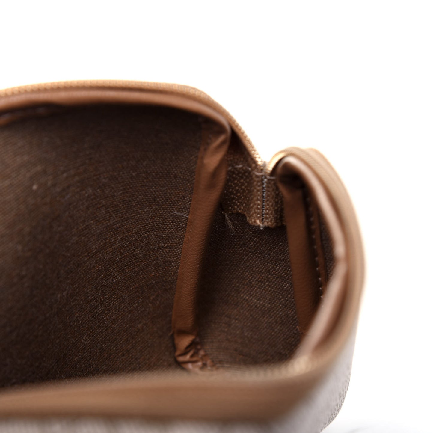 Honeycomb Cosmetic Case Brown