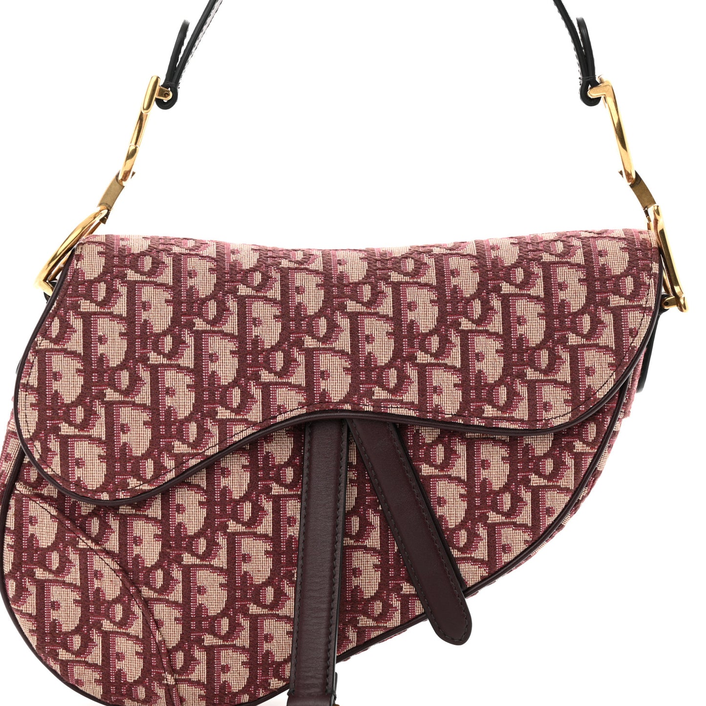 Oblique Saddle Bag Burgundy