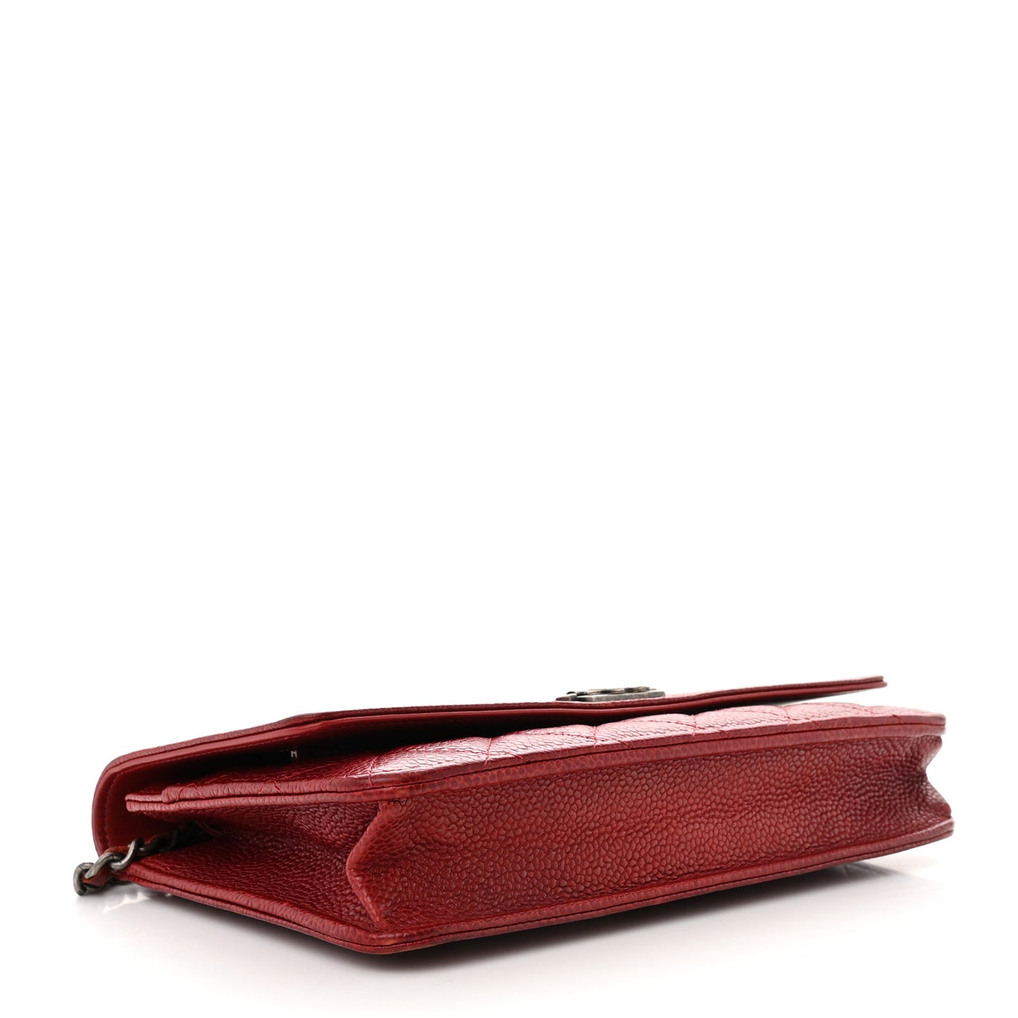 Caviar Quilted Boy Wallet On Chain WOC Red
