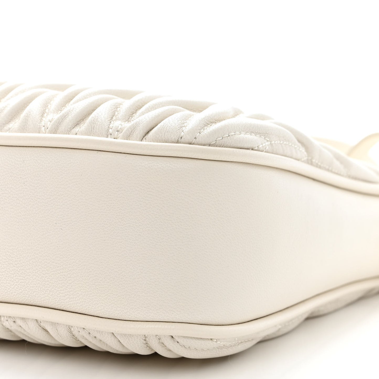 Nappa Matelasse Shoulder Bag White
