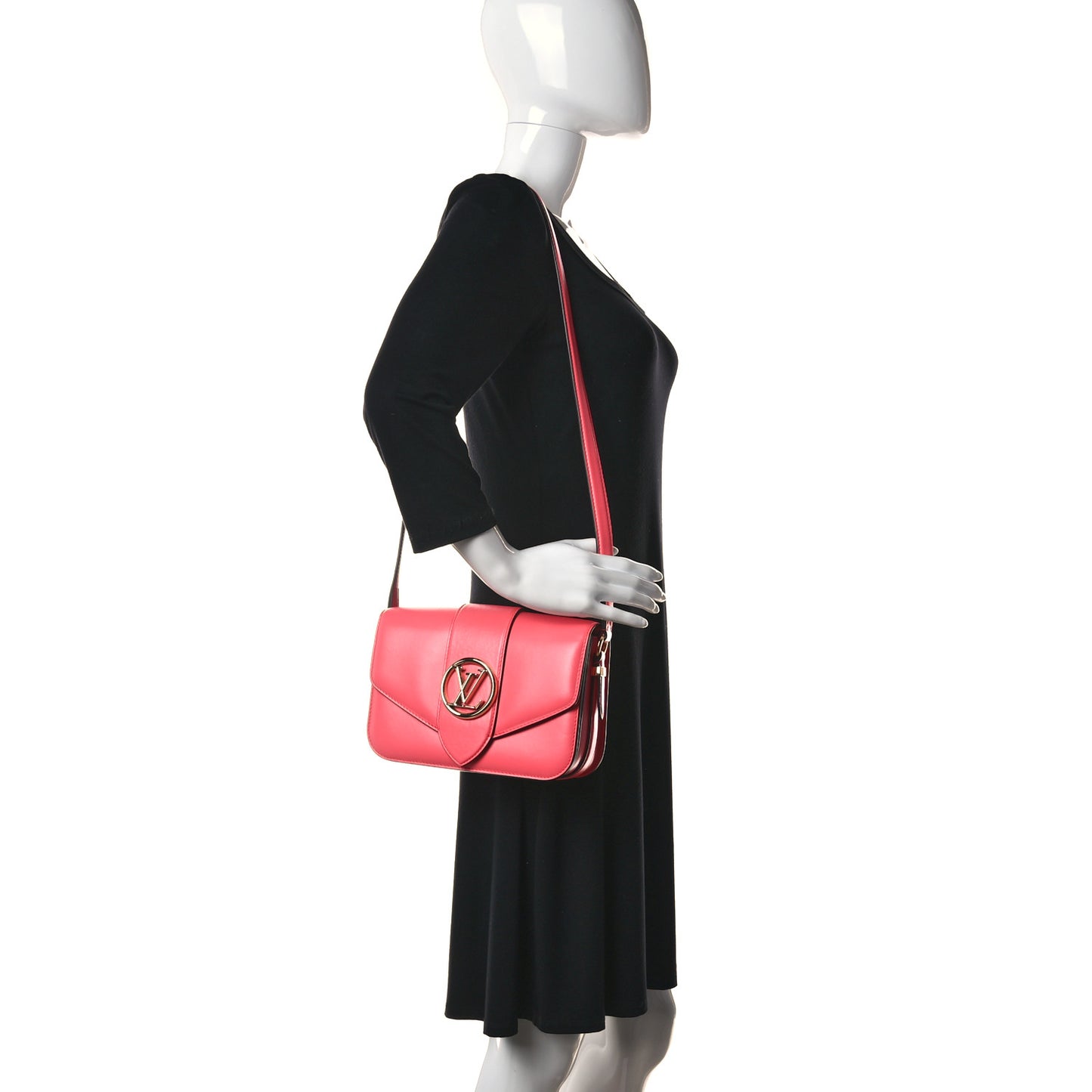 Smooth Calfskin LV Pont 9 Dahlia
