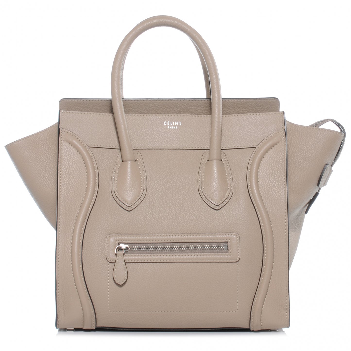 Drummed Calfskin Mini Luggage Dune