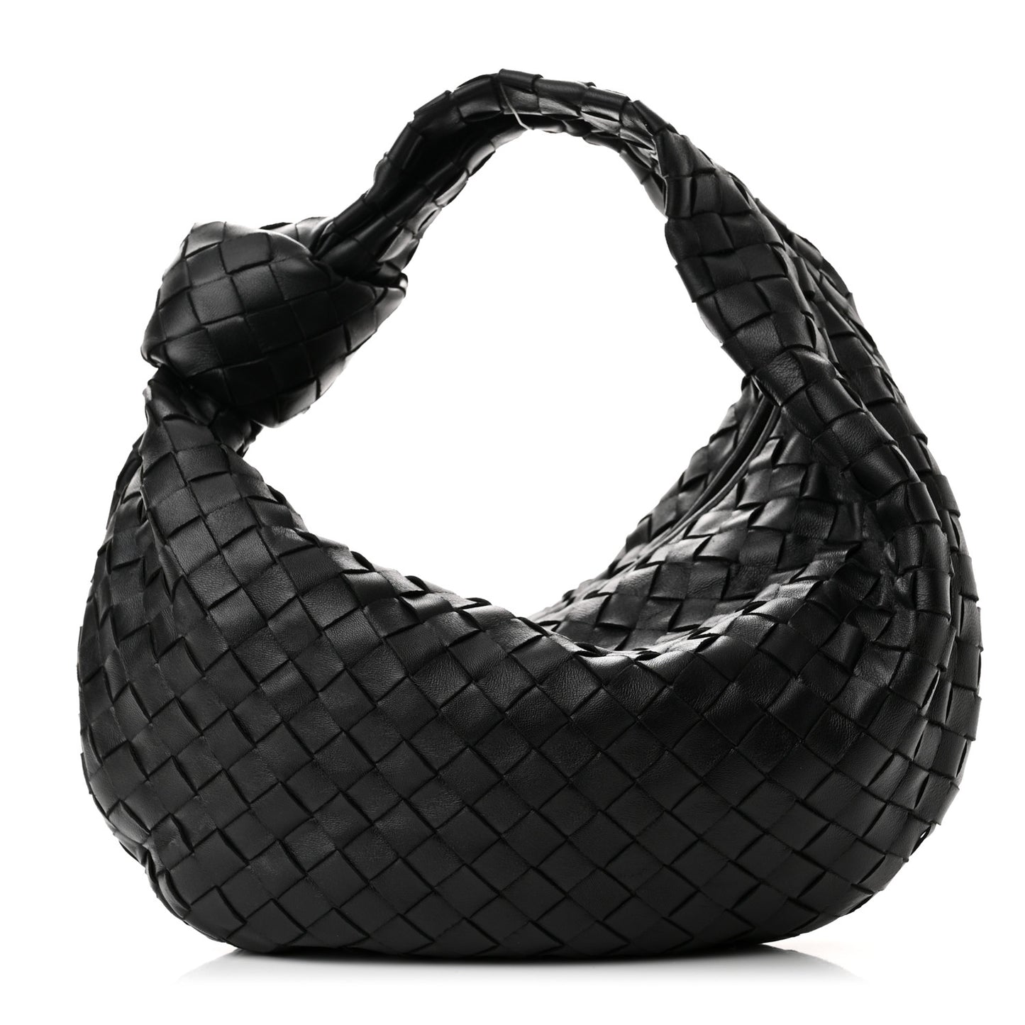 Nappa Intrecciato Teen Jodie Hobo Black