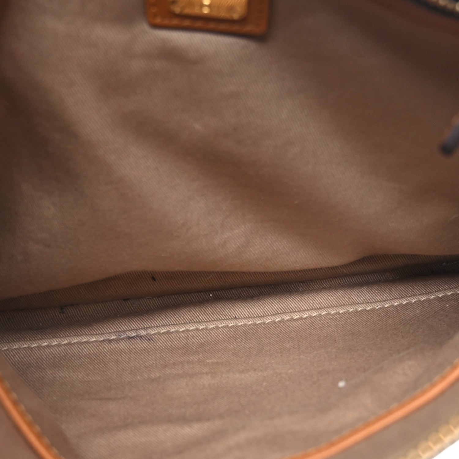 MCM Visetos Medium Crossbody Pouch Cognac 5 of 9