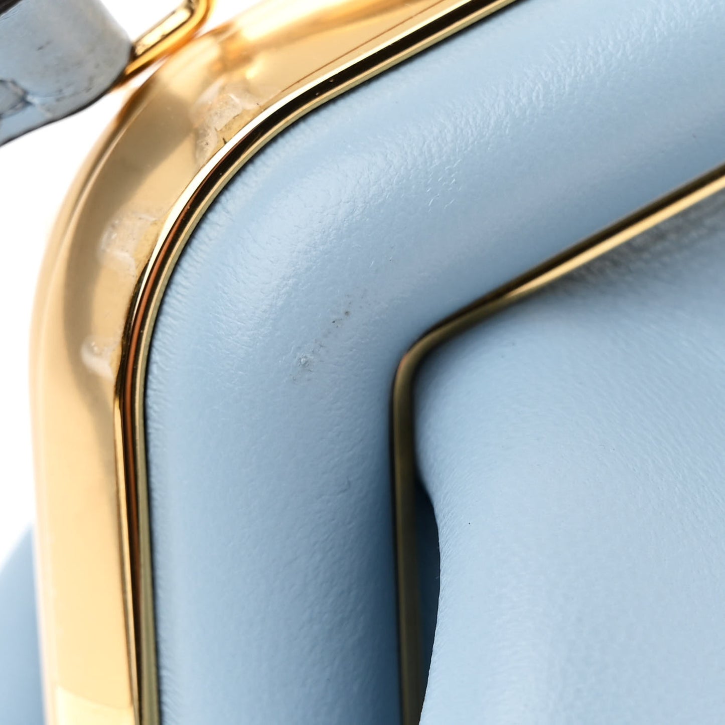 Shiny Nappa Small Fendi First Azzurro Baby