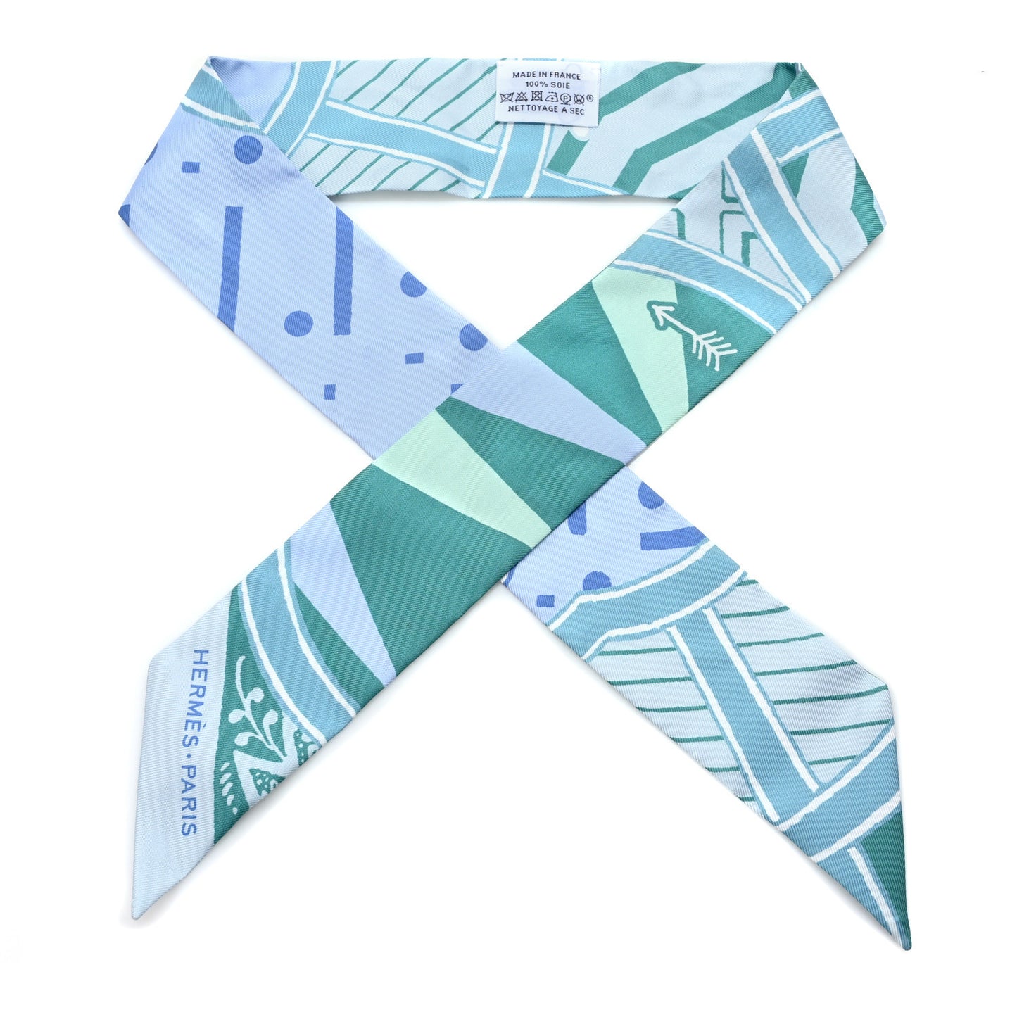 Silk Jeu De Soie Uniforme Twilly Aqua