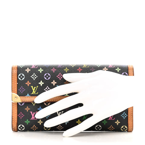 Monogram Multicolor Porte Tresor International Wallet Black