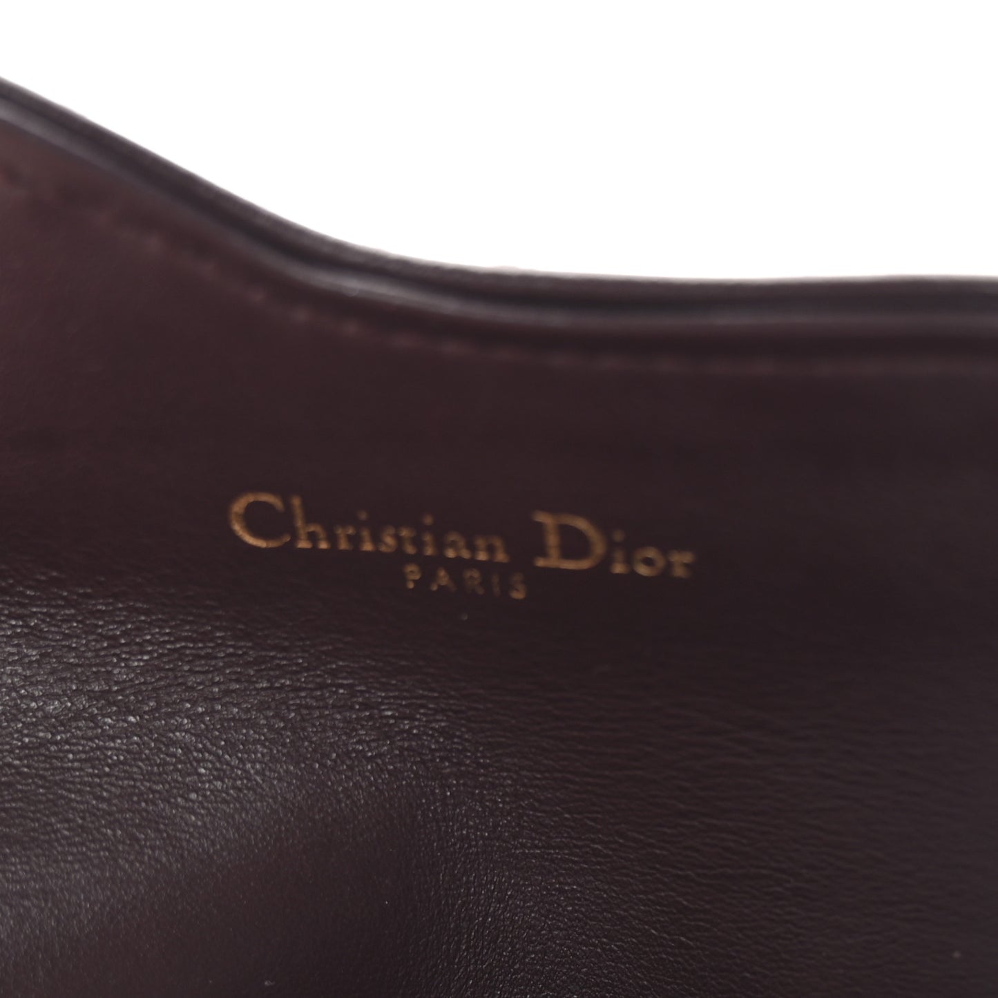Oblique Saddle Card Holder Bordeaux