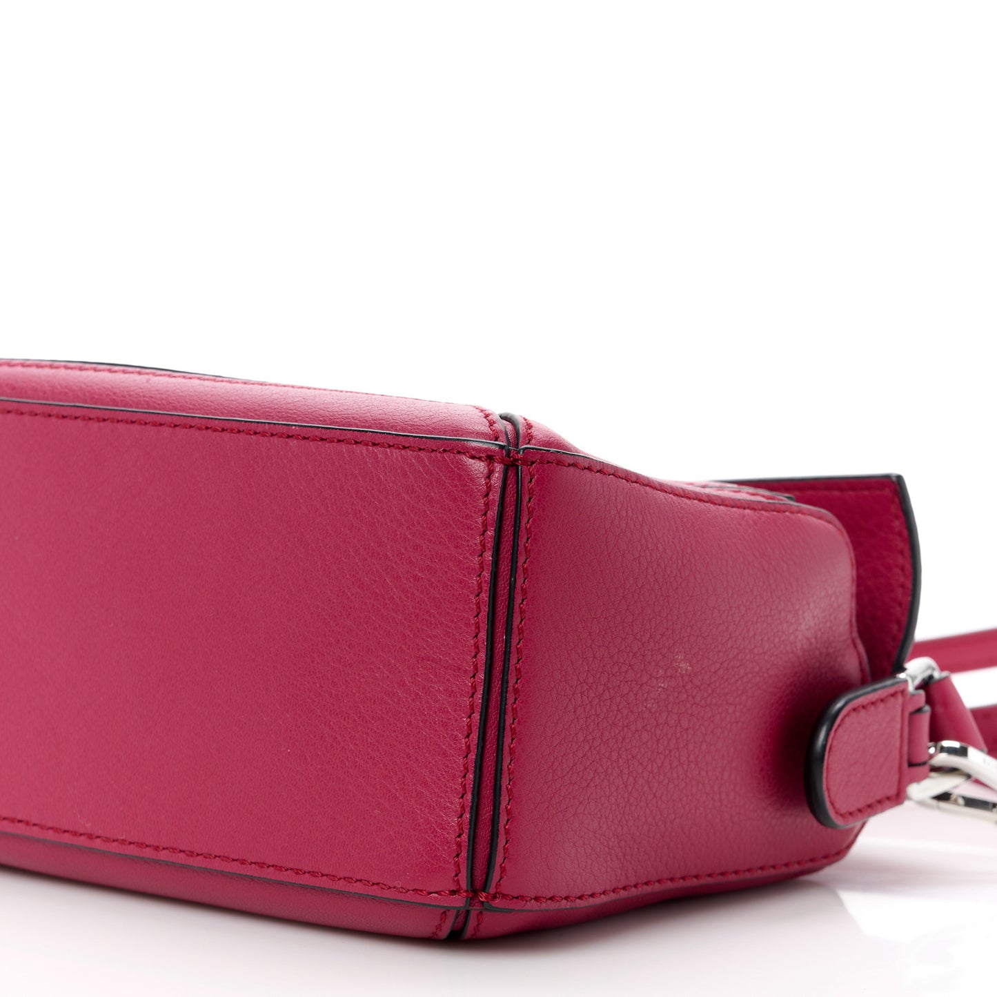Calfskin Mini Puzzle Bag Raspberry