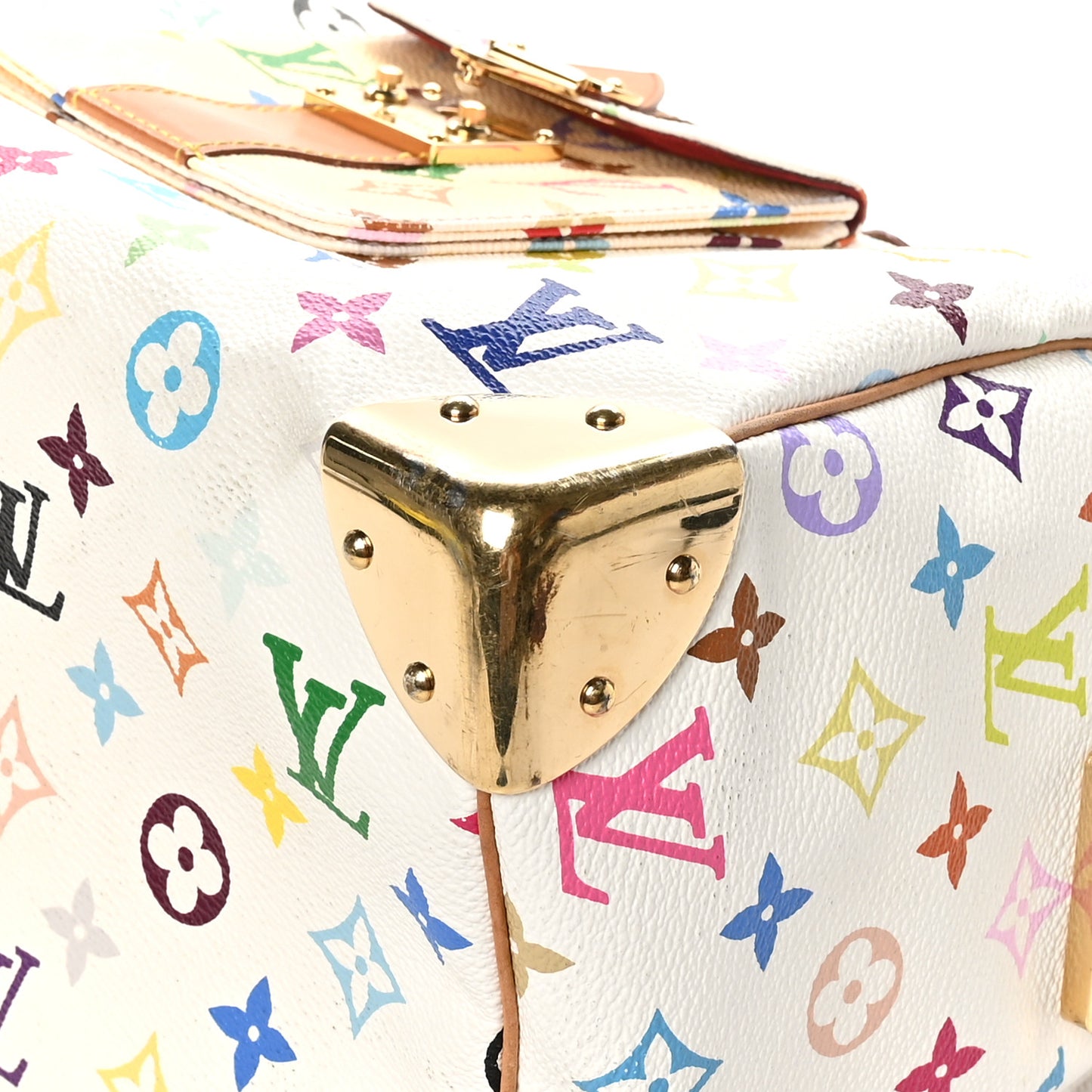Monogram Multicolor Speedy 30 White