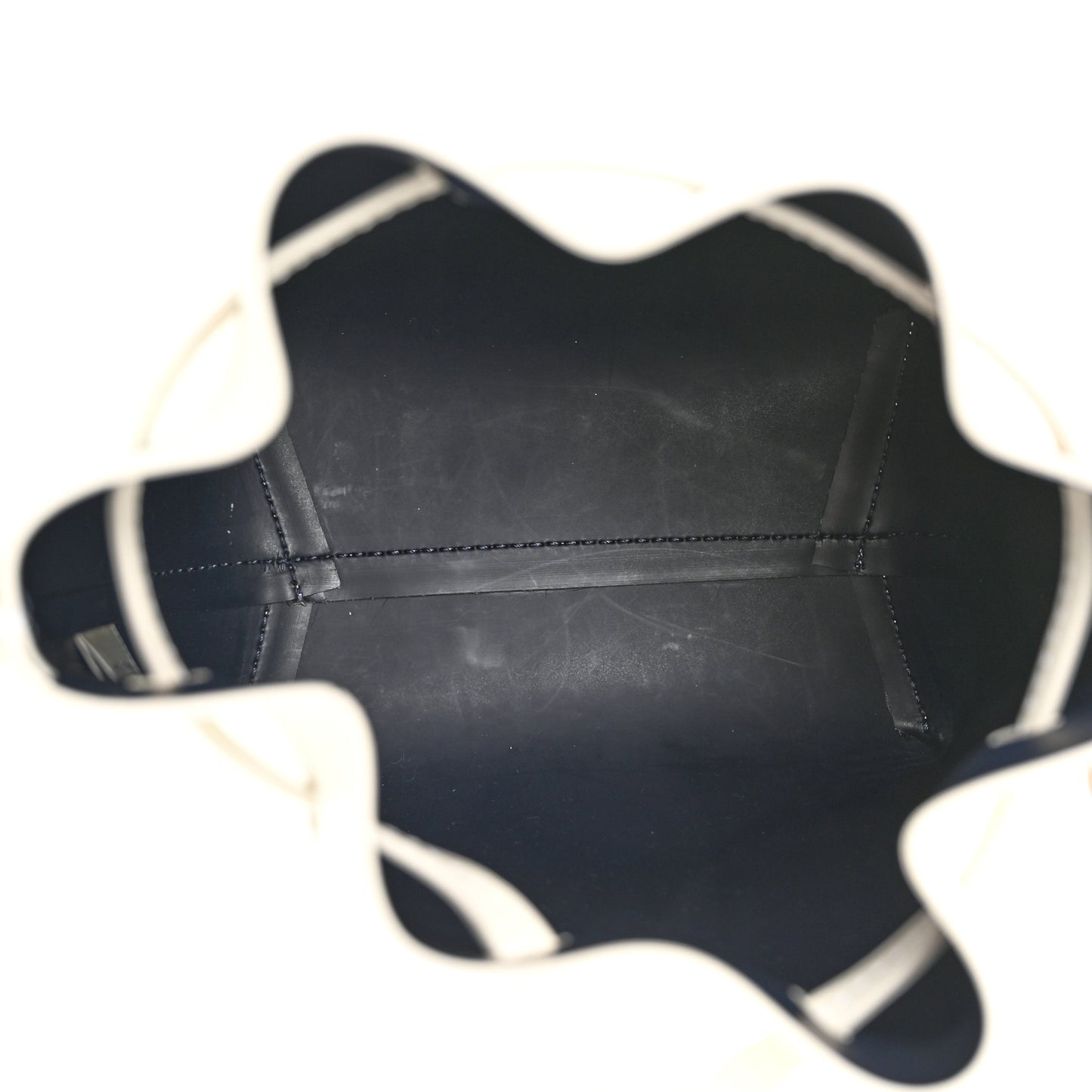 Calfskin Mini Bucket Bag White