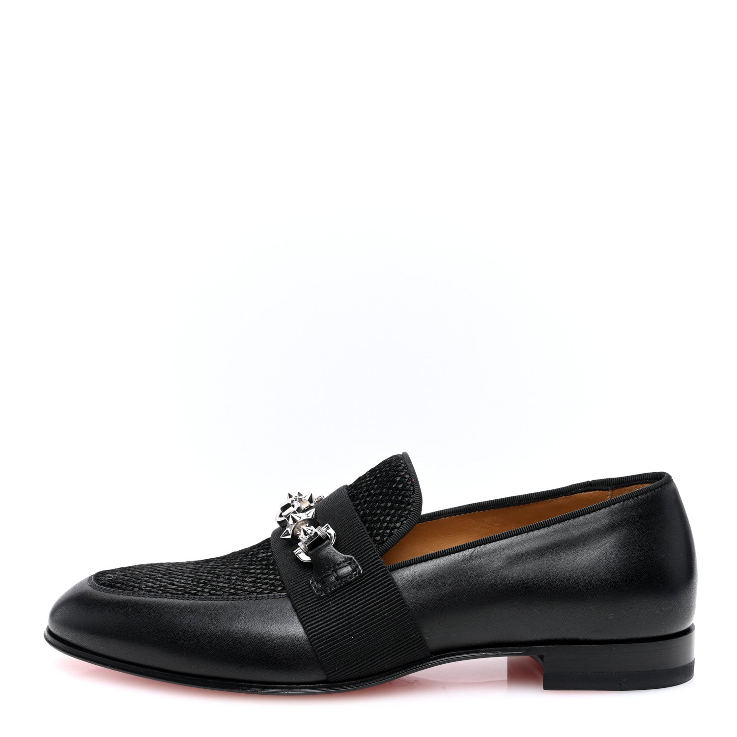 Louboutin Men’s Flat Christian Louboutin Mens Matte Denim Spooky Spike Flat  main image 2