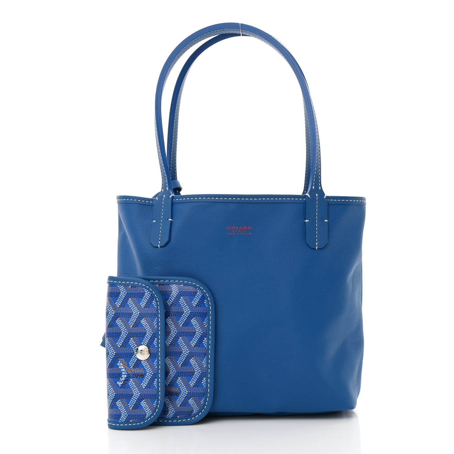 Goyardine Reversible Mini Anjou Sky Blue