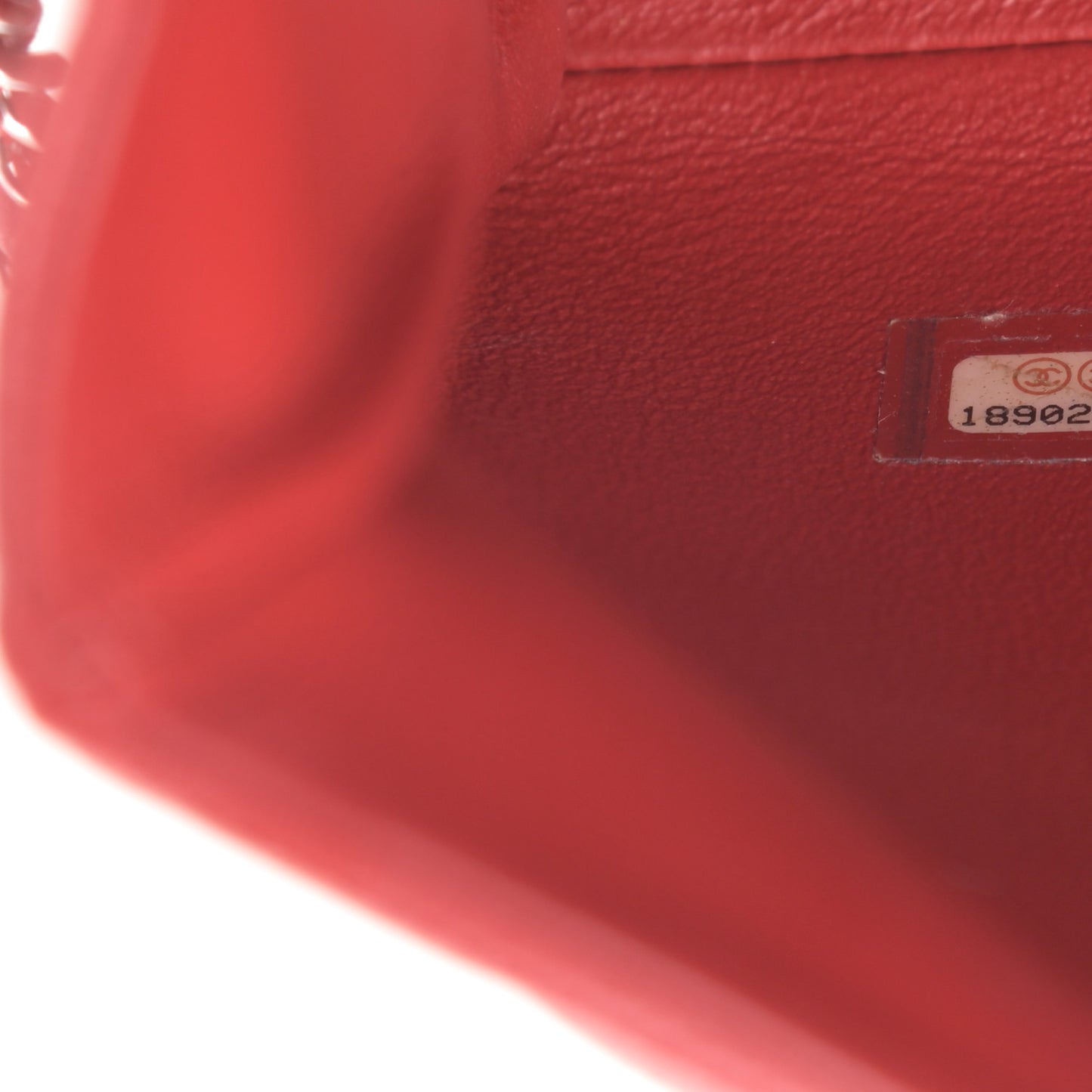 Caviar Quilted Clutch With Chain Flap Red