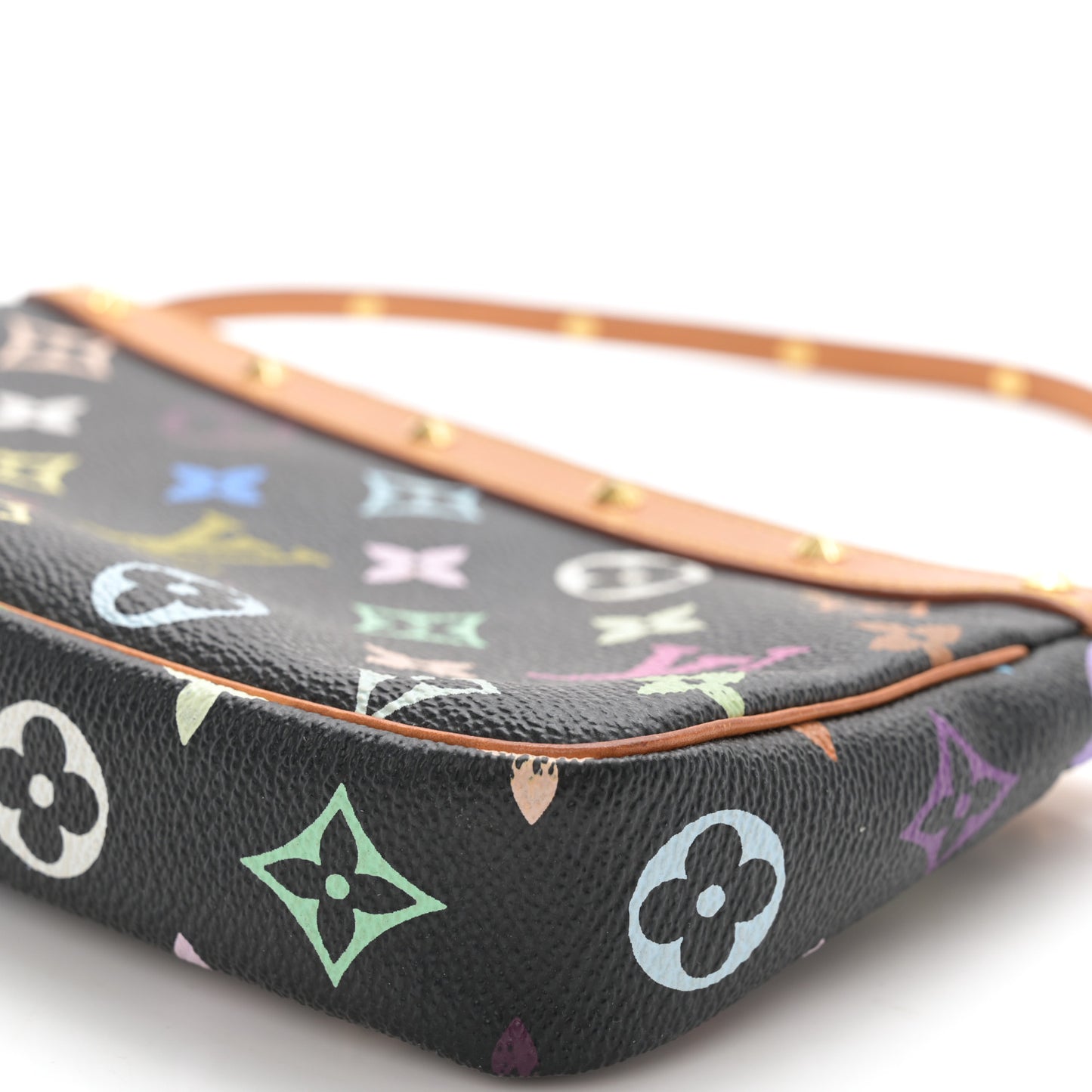 Monogram Multicolor Pochette Accessories Black