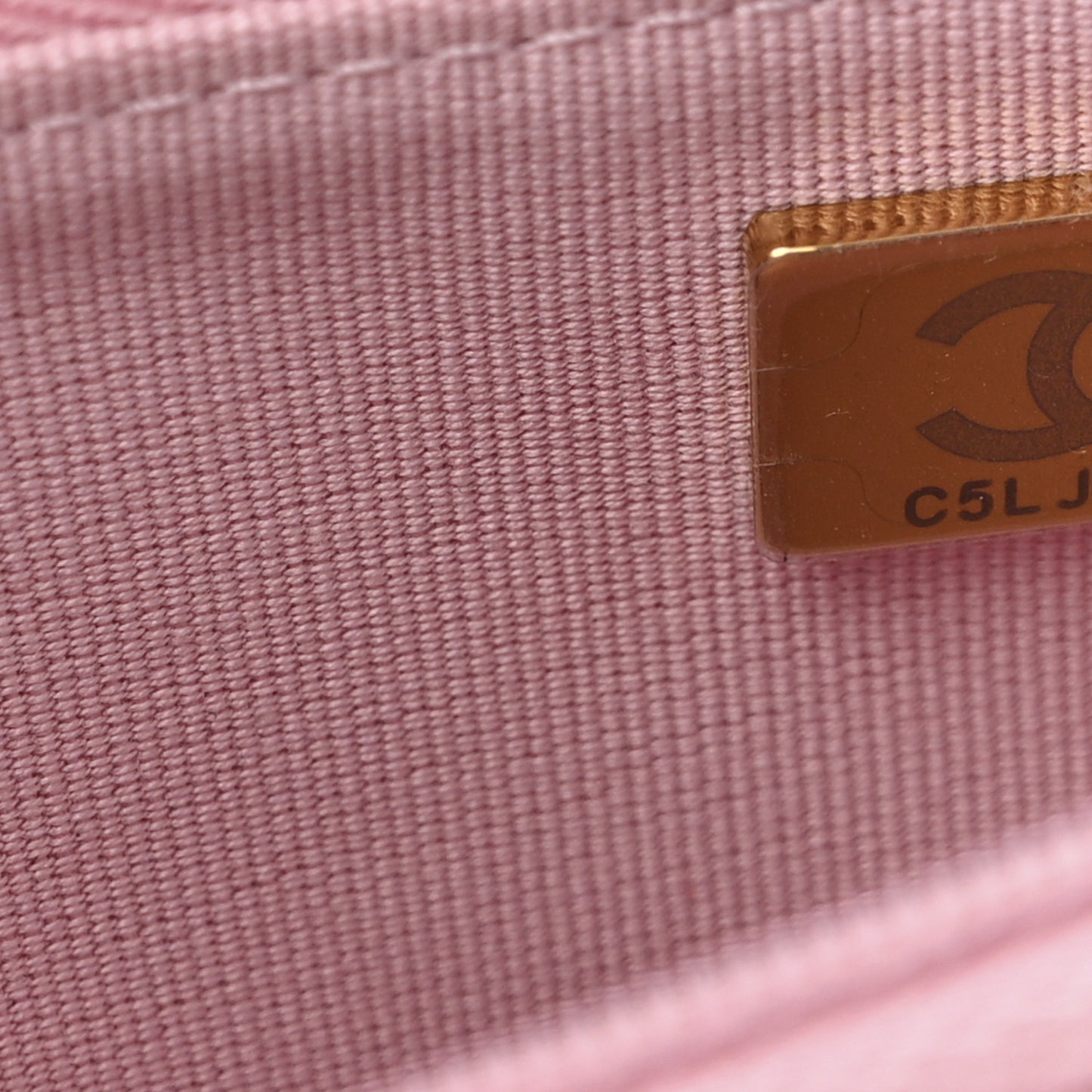 Lambskin Quilted Logo WOC Wallet On Chain Pink