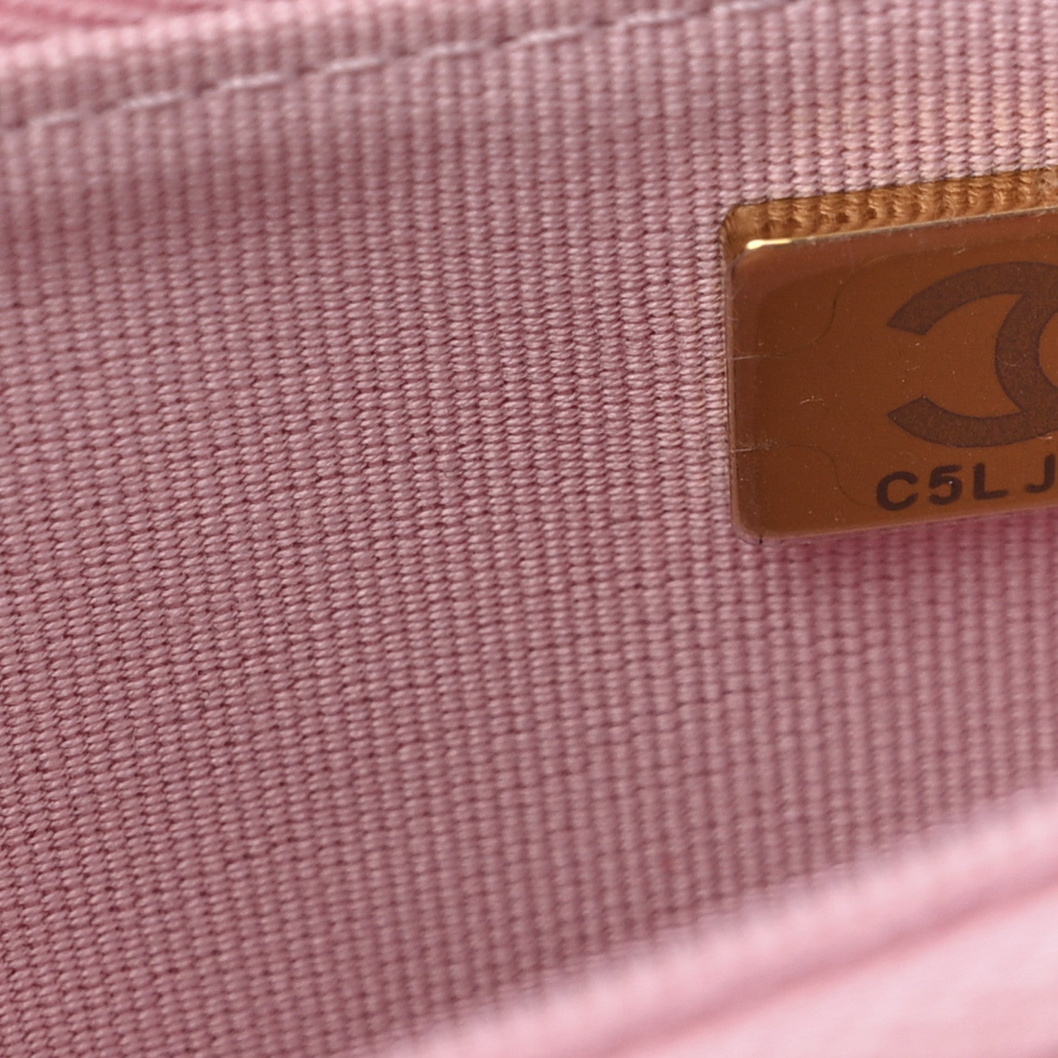 Chanel Lambskin Quilted Logo WOC Wallet On Chain Pink 8 of 17