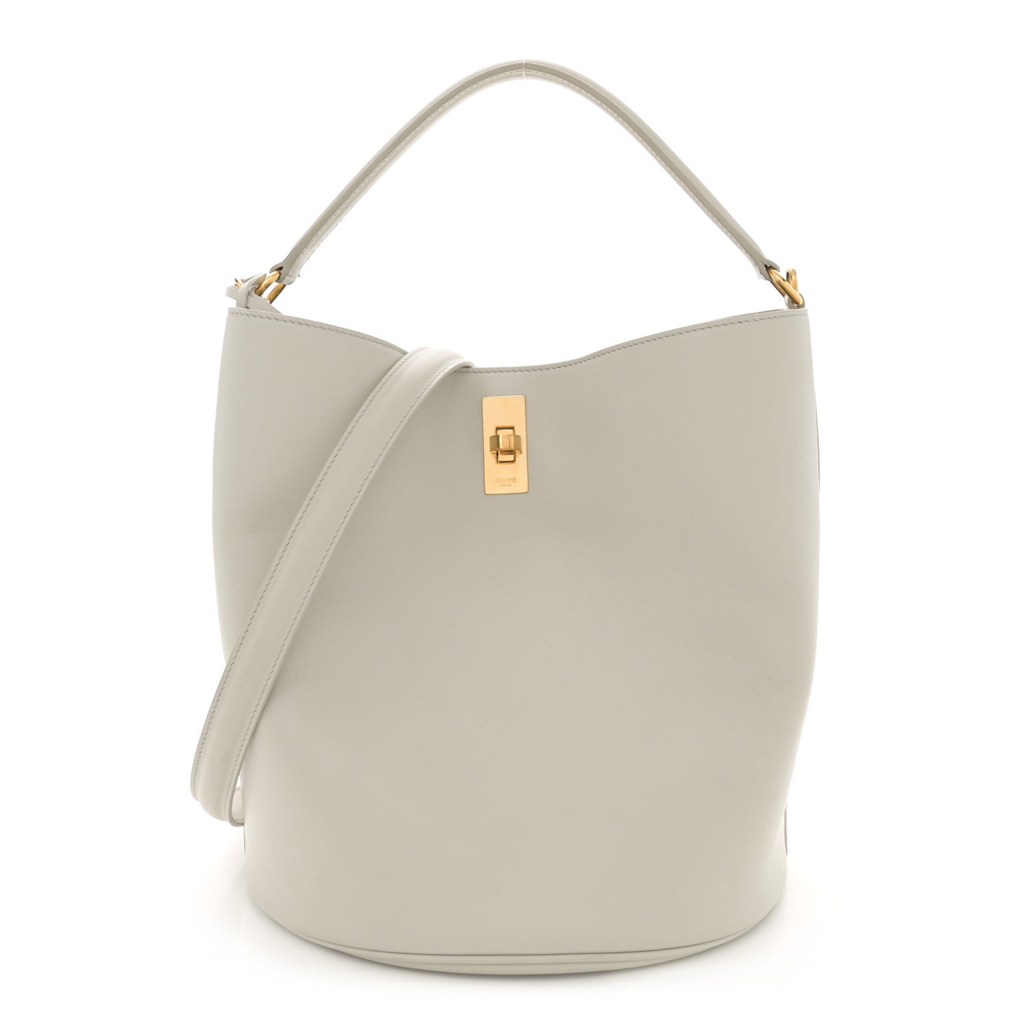 Celine Smooth Calfskin Bucket 16 Bag Light Stone 1 of 13