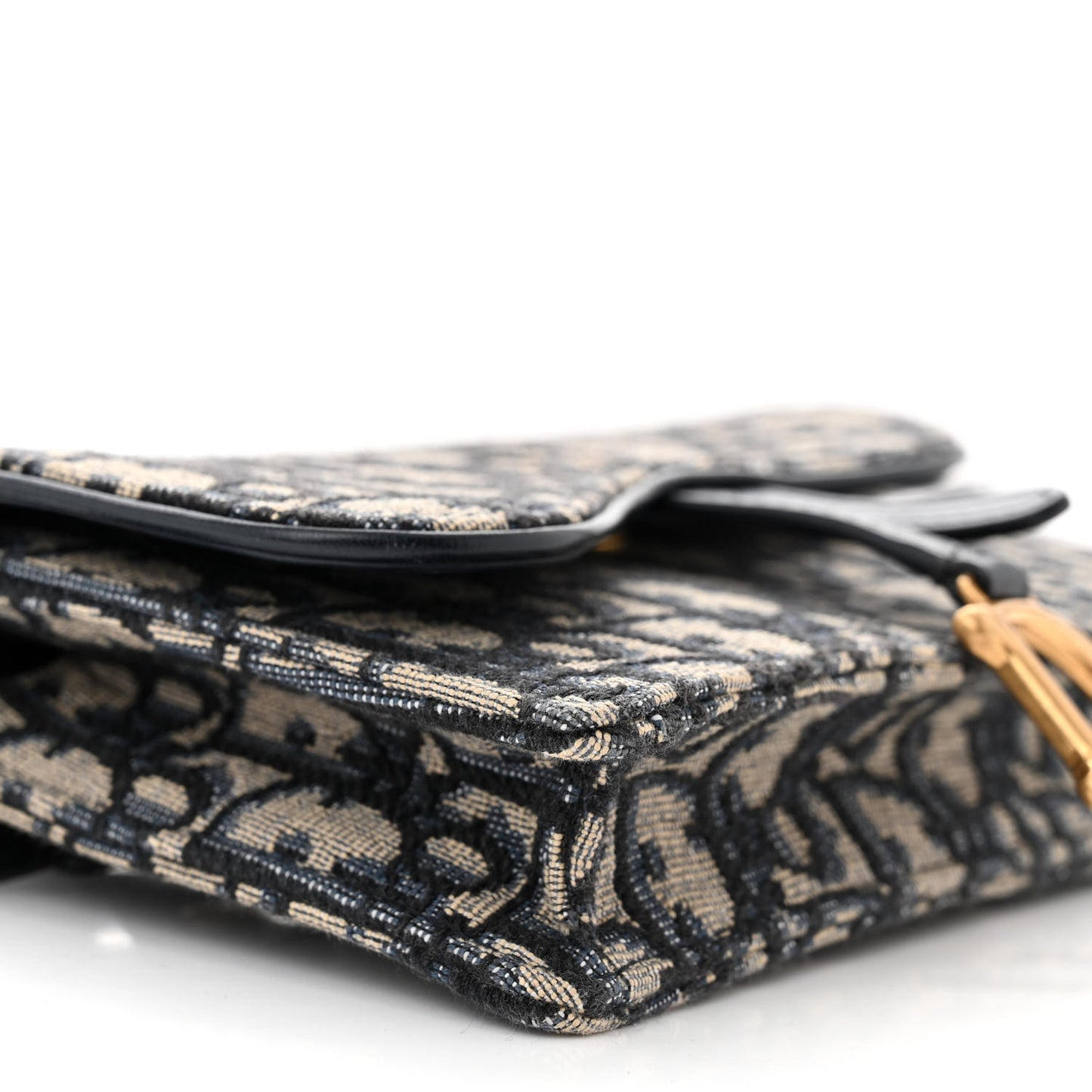 Oblique Saddle Belt Bag Blue