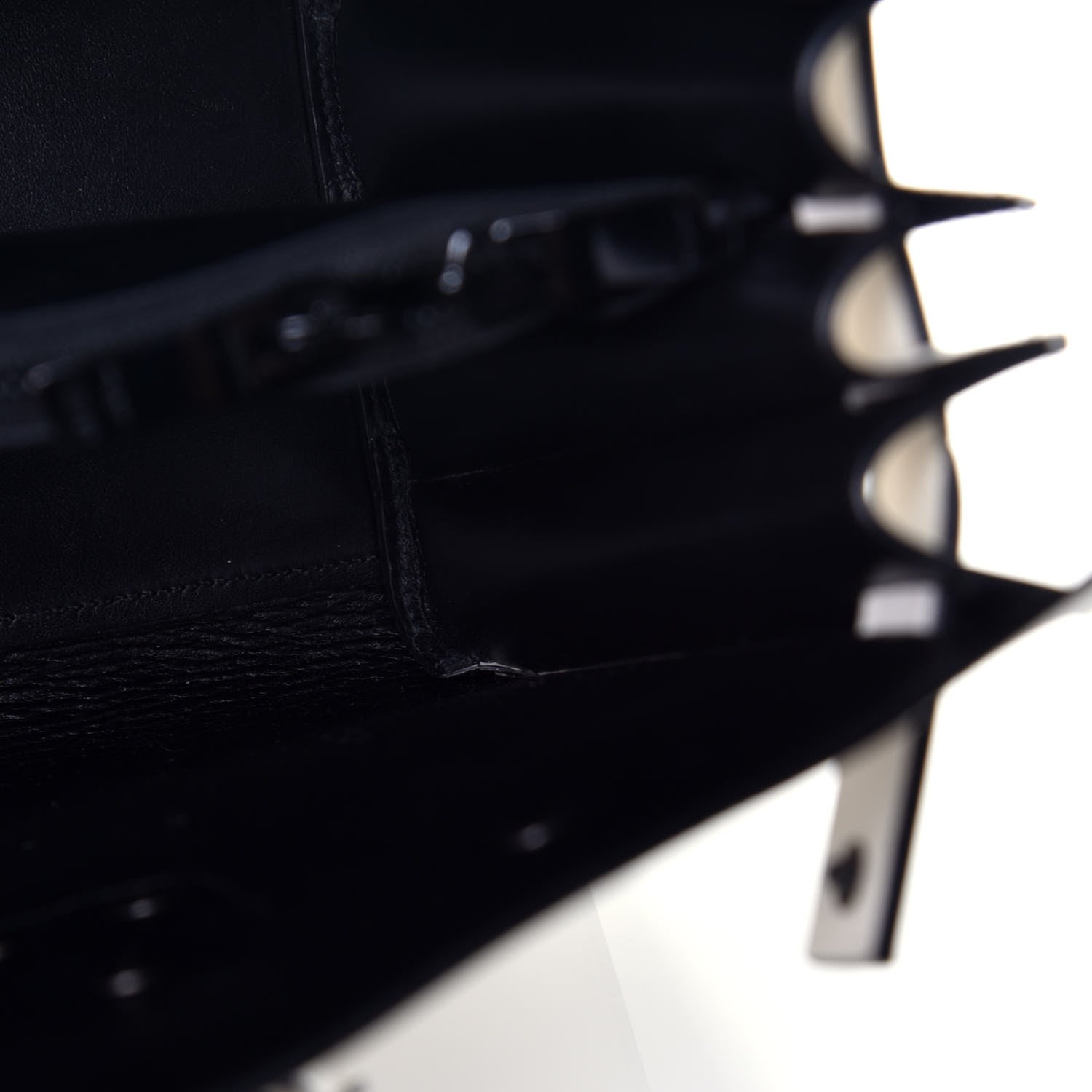 Saint Laurent Grained Calfskin Small Sac De Jour Dove Porcellana Black 12 of 12