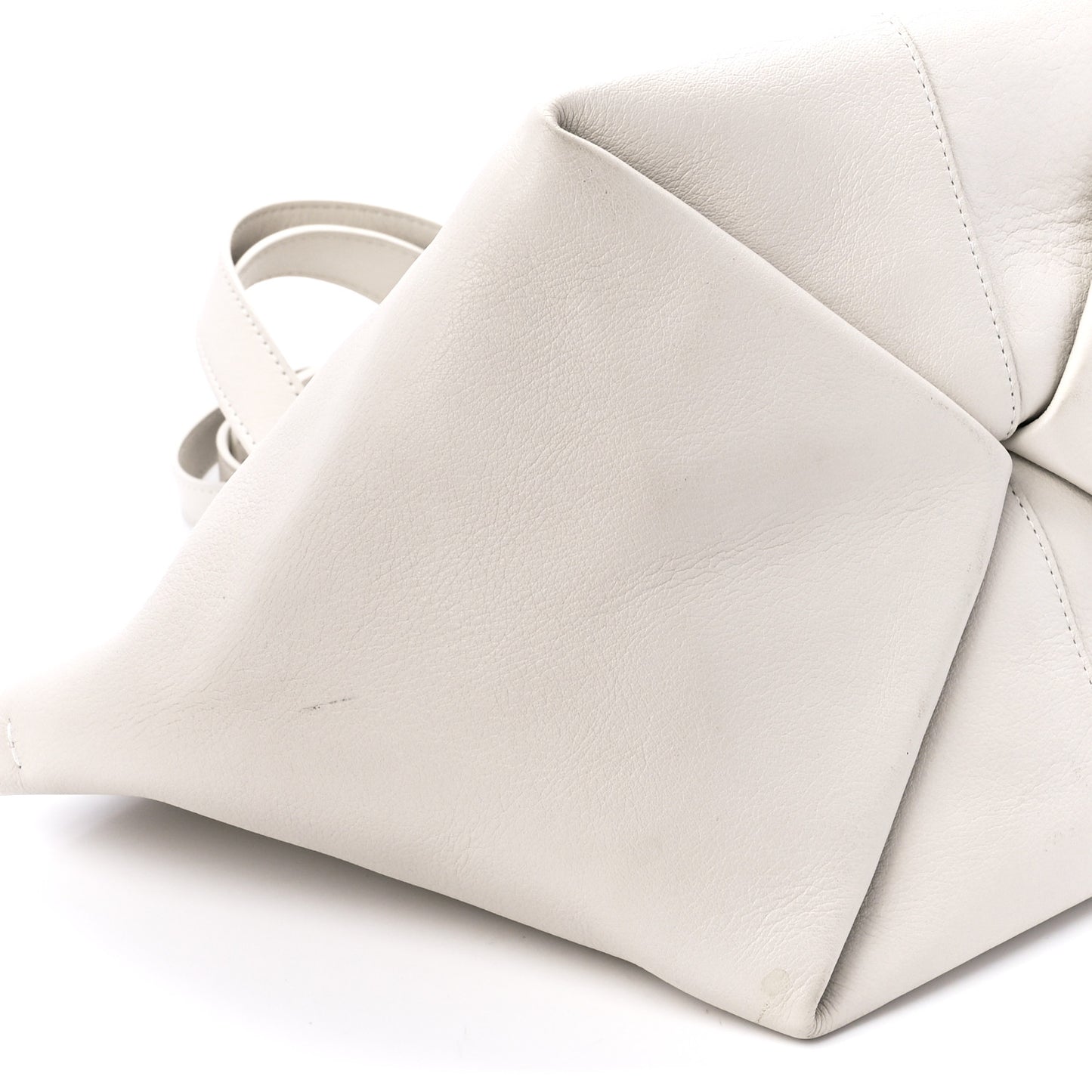 Calfskin Mini Tulipano Bag Bianca
