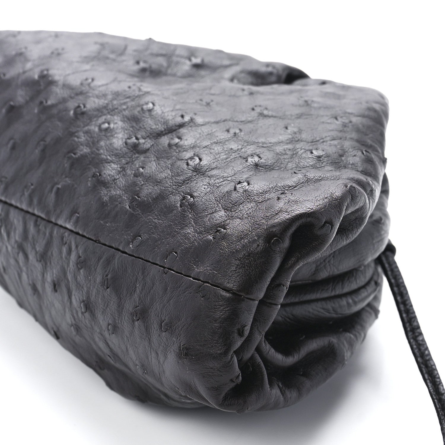 Bottega Veneta Ostrich The Mini Pouch Fondente 12 of 12
