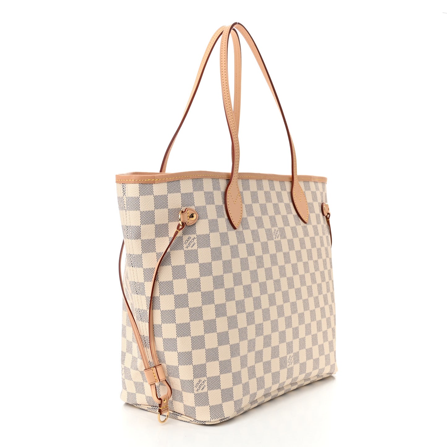 Damier Azur Neo Neverfull MM Rose Ballerine