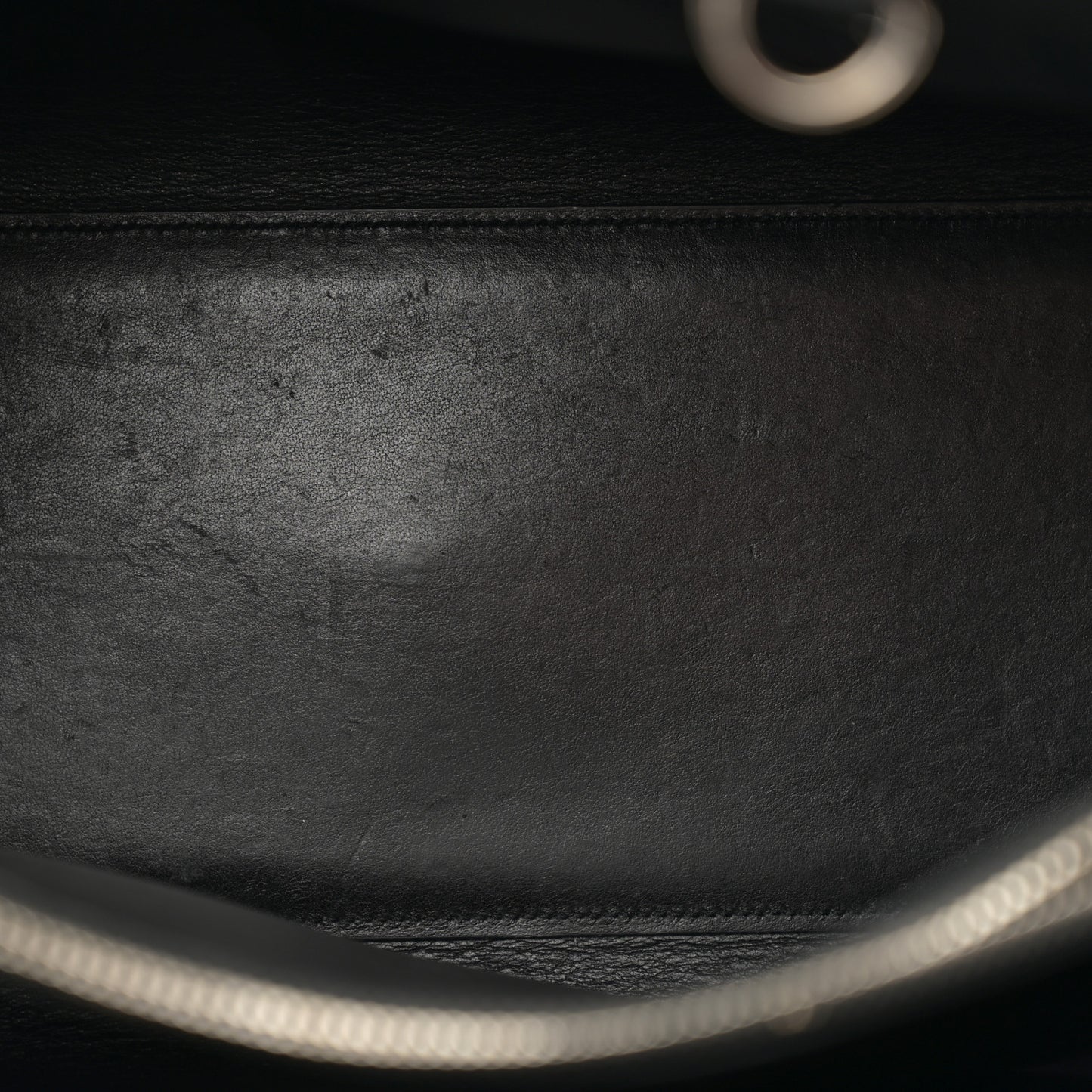Calfskin Embossed Snakeskin Small Sac De Jour Black