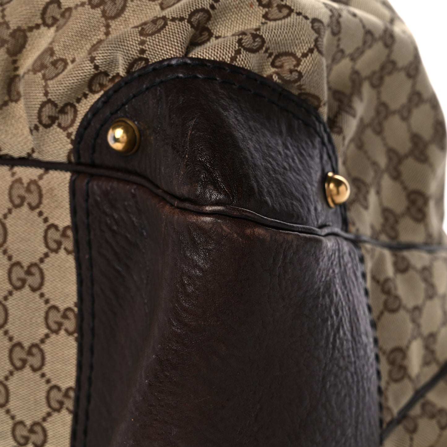 Monogram Large Jockey Hobo Dark Brown