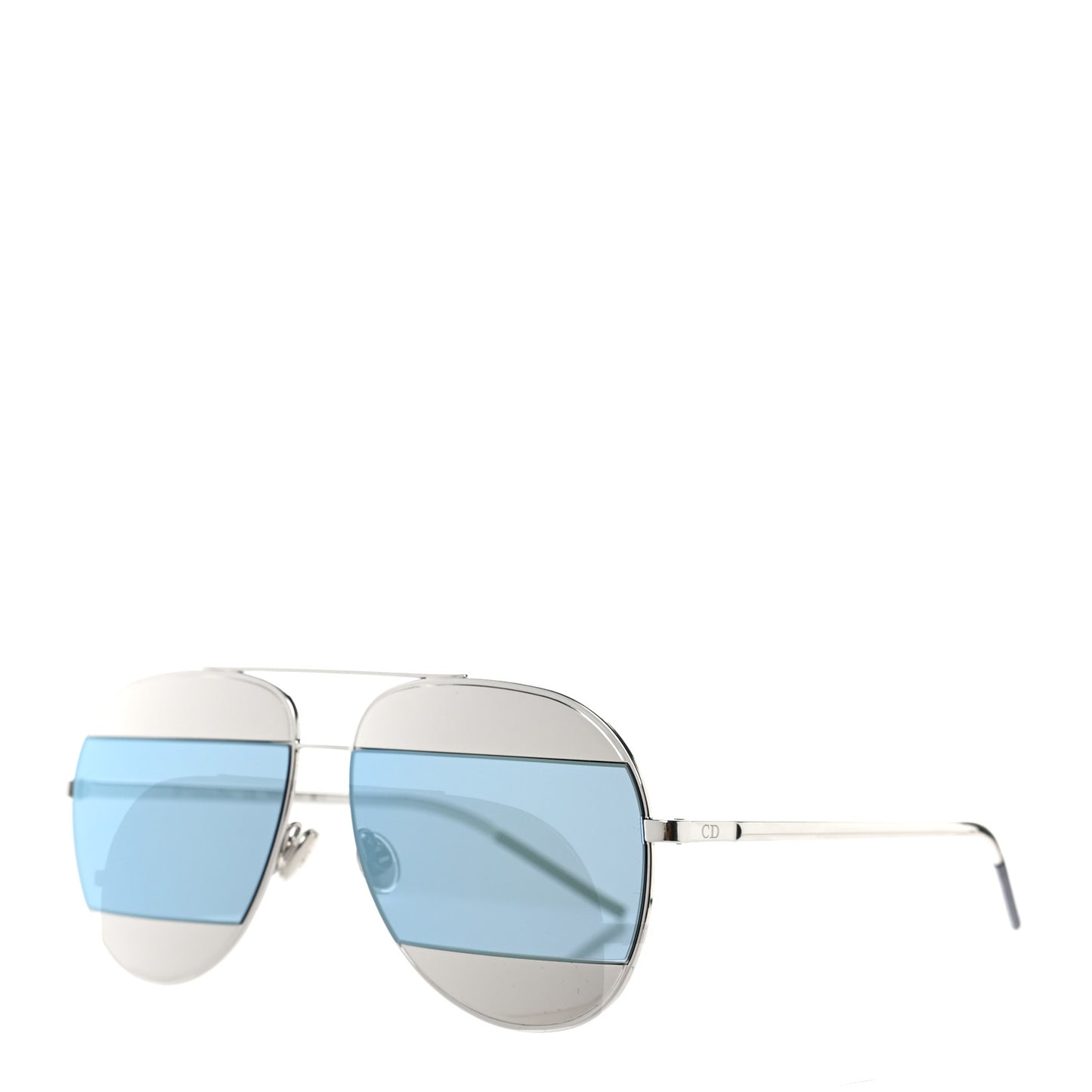 Split 1 Aviator Sunglasses Silver