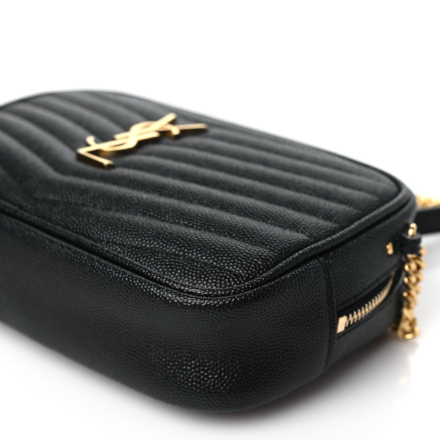 Grain De Poudre Matelasse Monogram Mini Lou Camera Bag Black