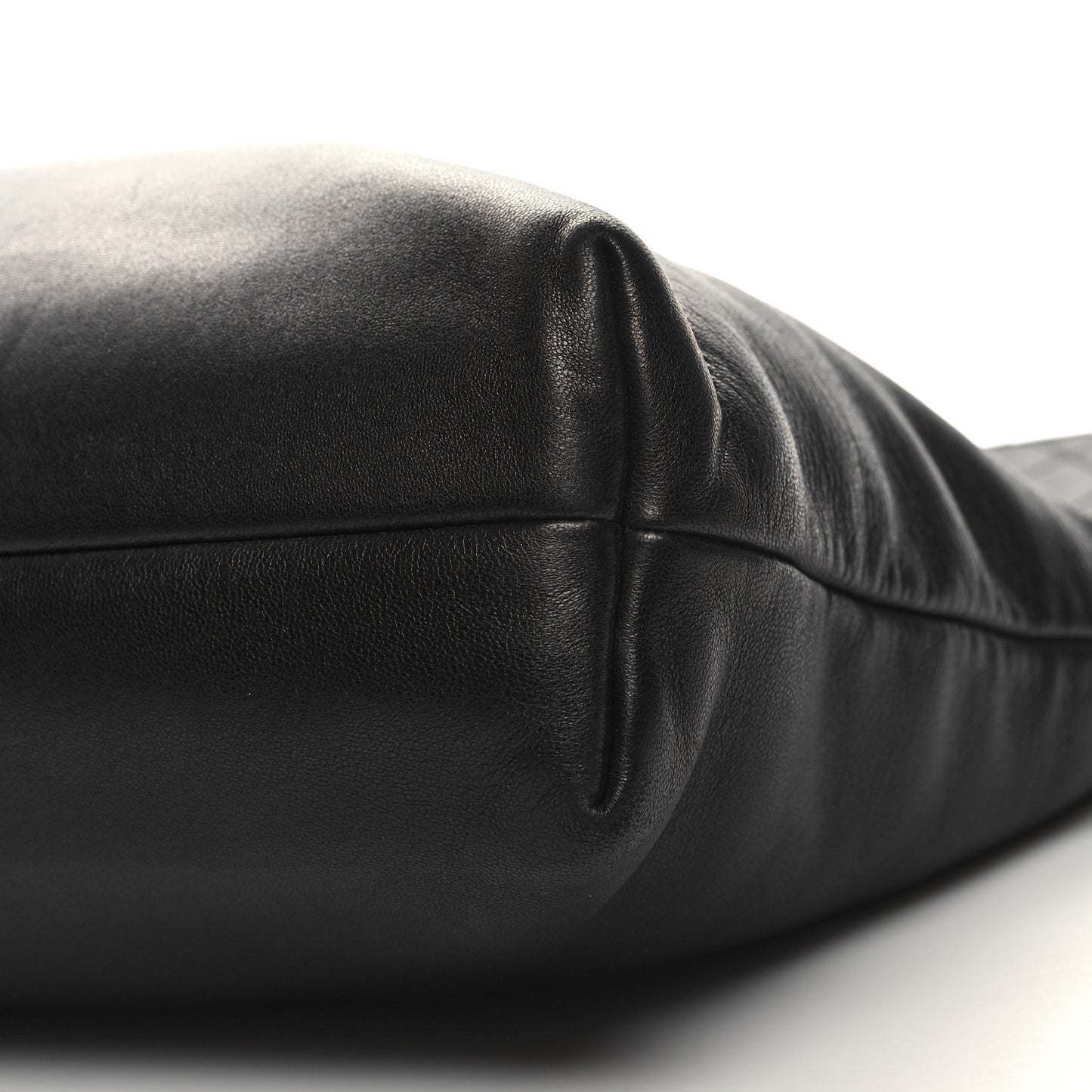 Lambskin Rock And Cabaret Chain Fringe Tote Black