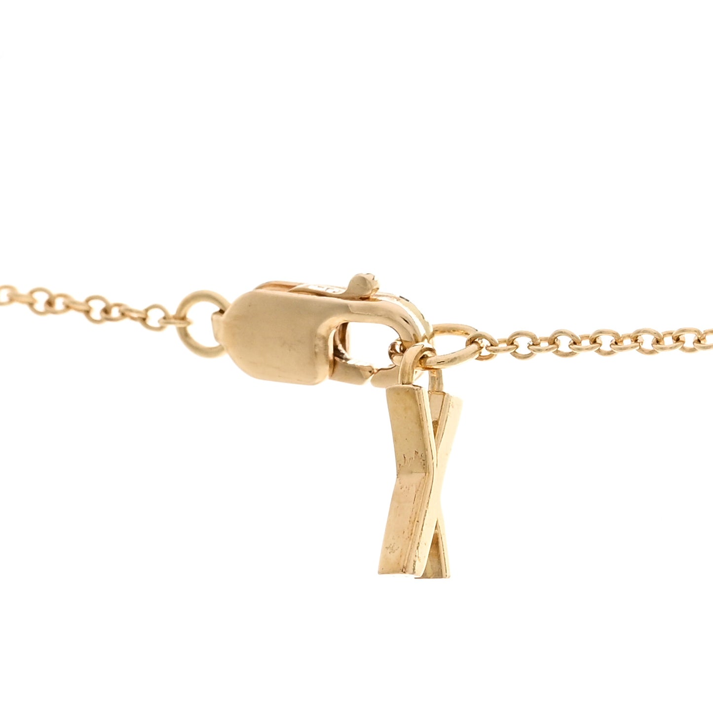 18K Yellow Gold Interlocking Atlas Open Pendant Necklace
