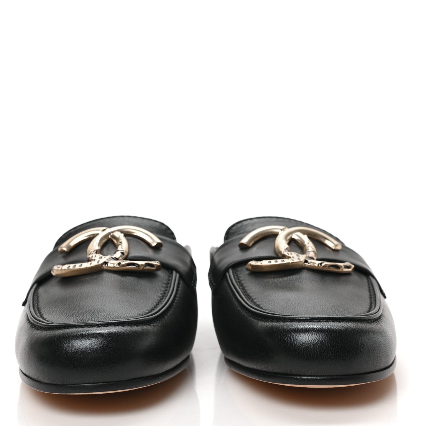 Lambskin CC Mules 35.5 Black
