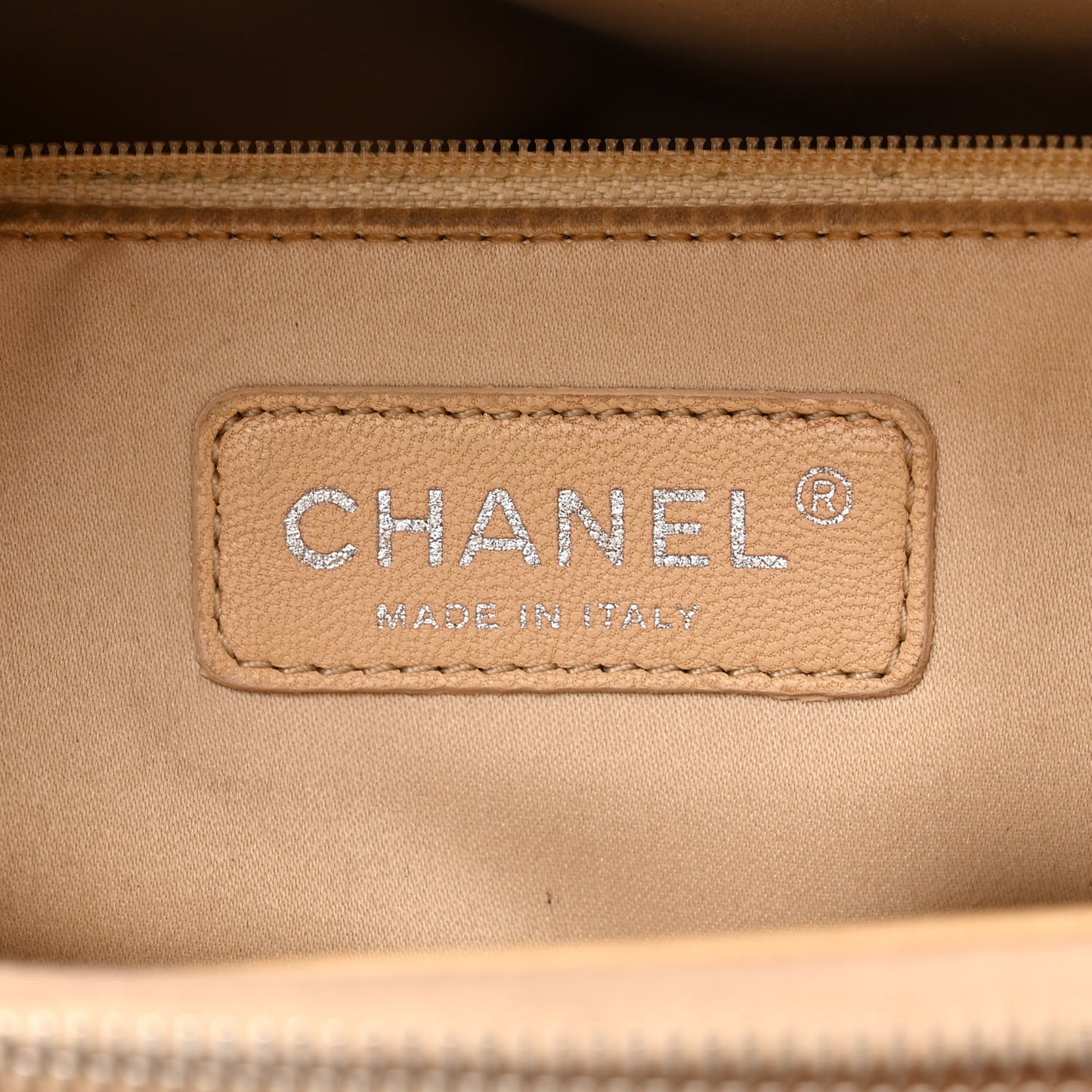Caviar Quilted Grand Shopping Tote GST Beige