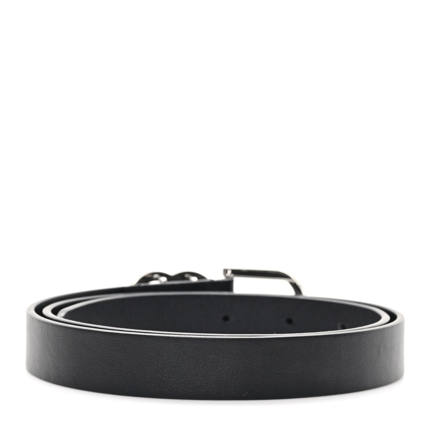 Calfskin Crystall CC Belt 75 30 Black