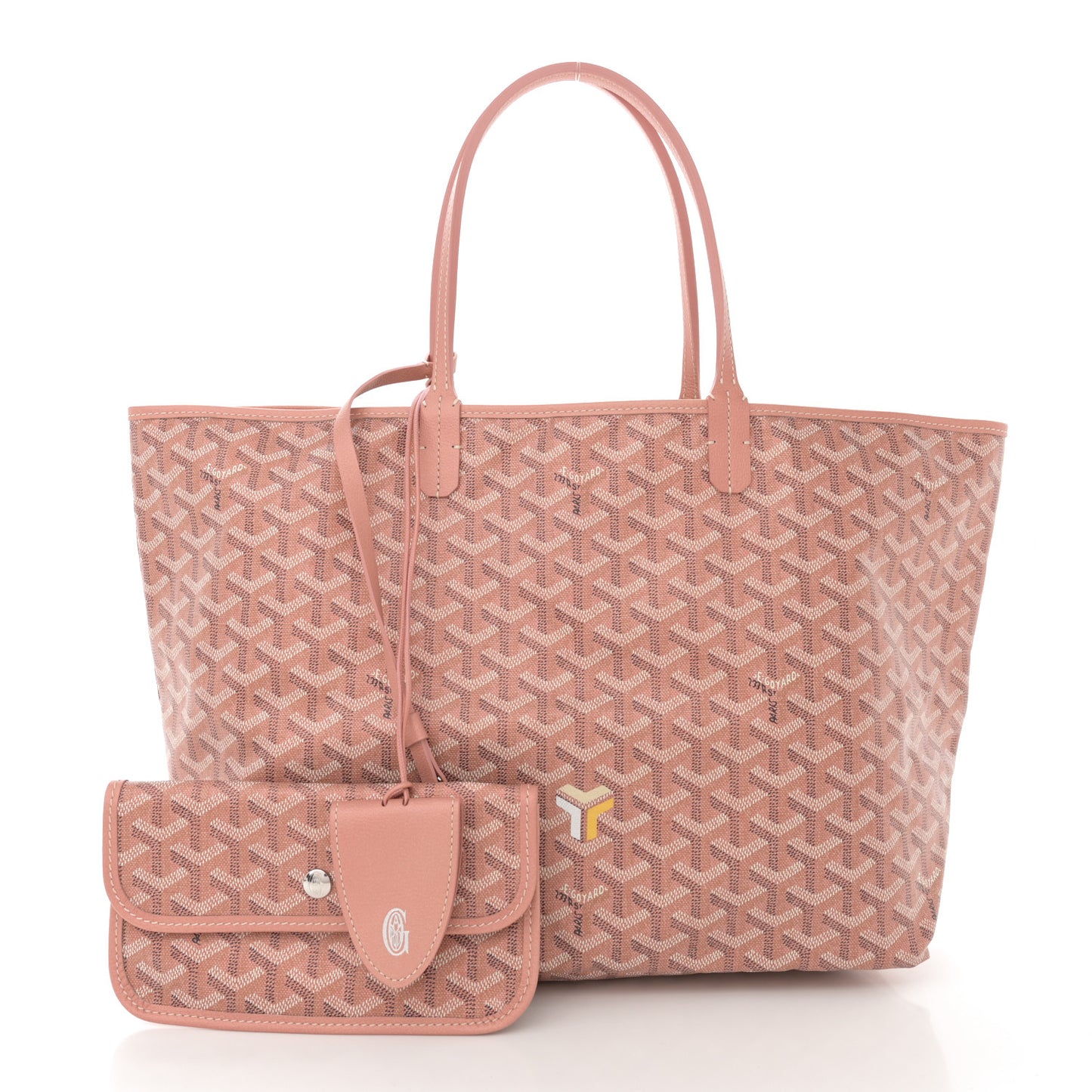 Iridescent Goyardine Saint Louis PM Pearly Coral