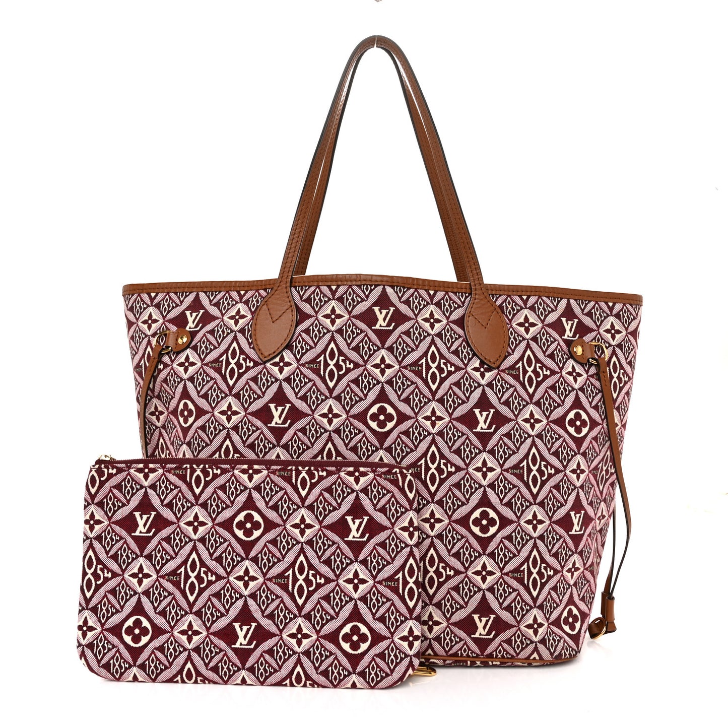 Jacquard Since 1854 Neverfull MM Bordeaux