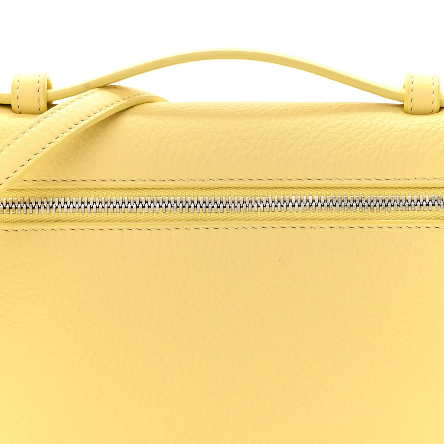 Grained Calfskin L19 Extra Pocket Pouch Yellow