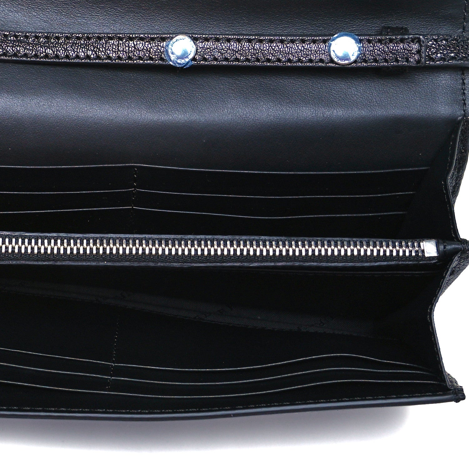 Burberry Canvas Tartan Check Mix Henley Wallet on Chain Blue Multicolor 5 of 8